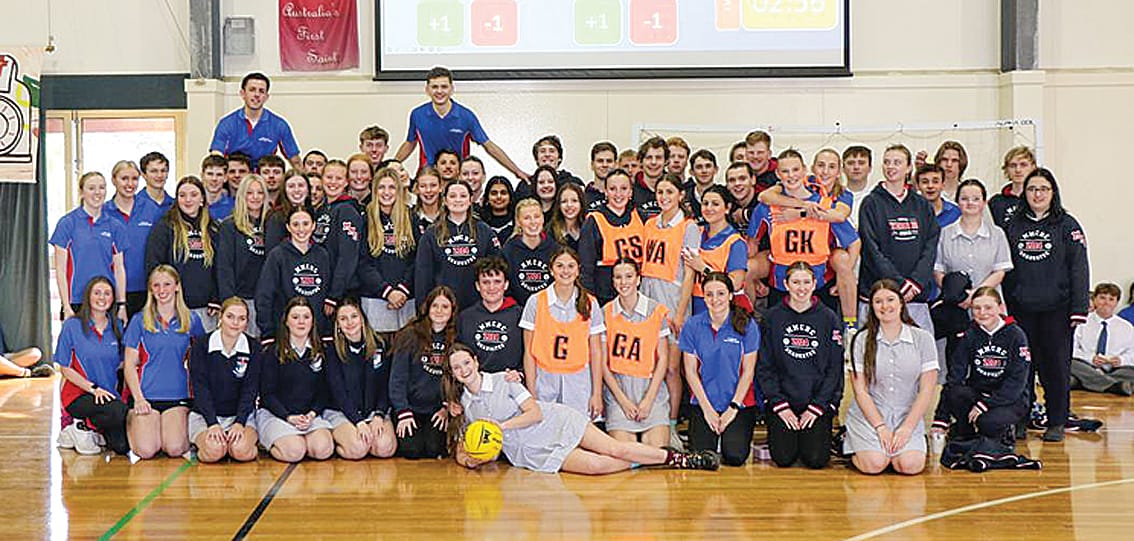 The Year 12s came out on top in their netball contest against staff.