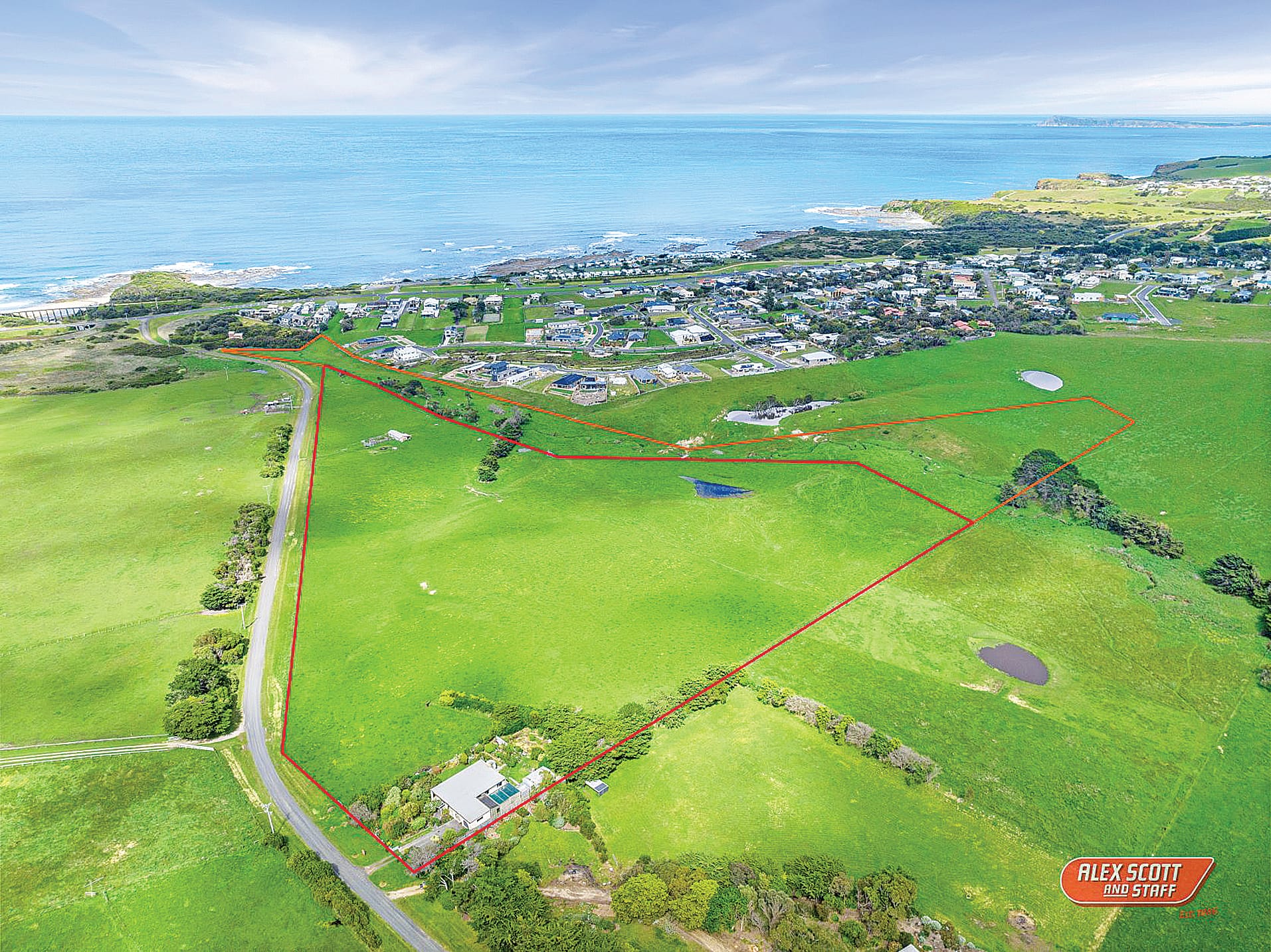 Coastal views and on the edge of town