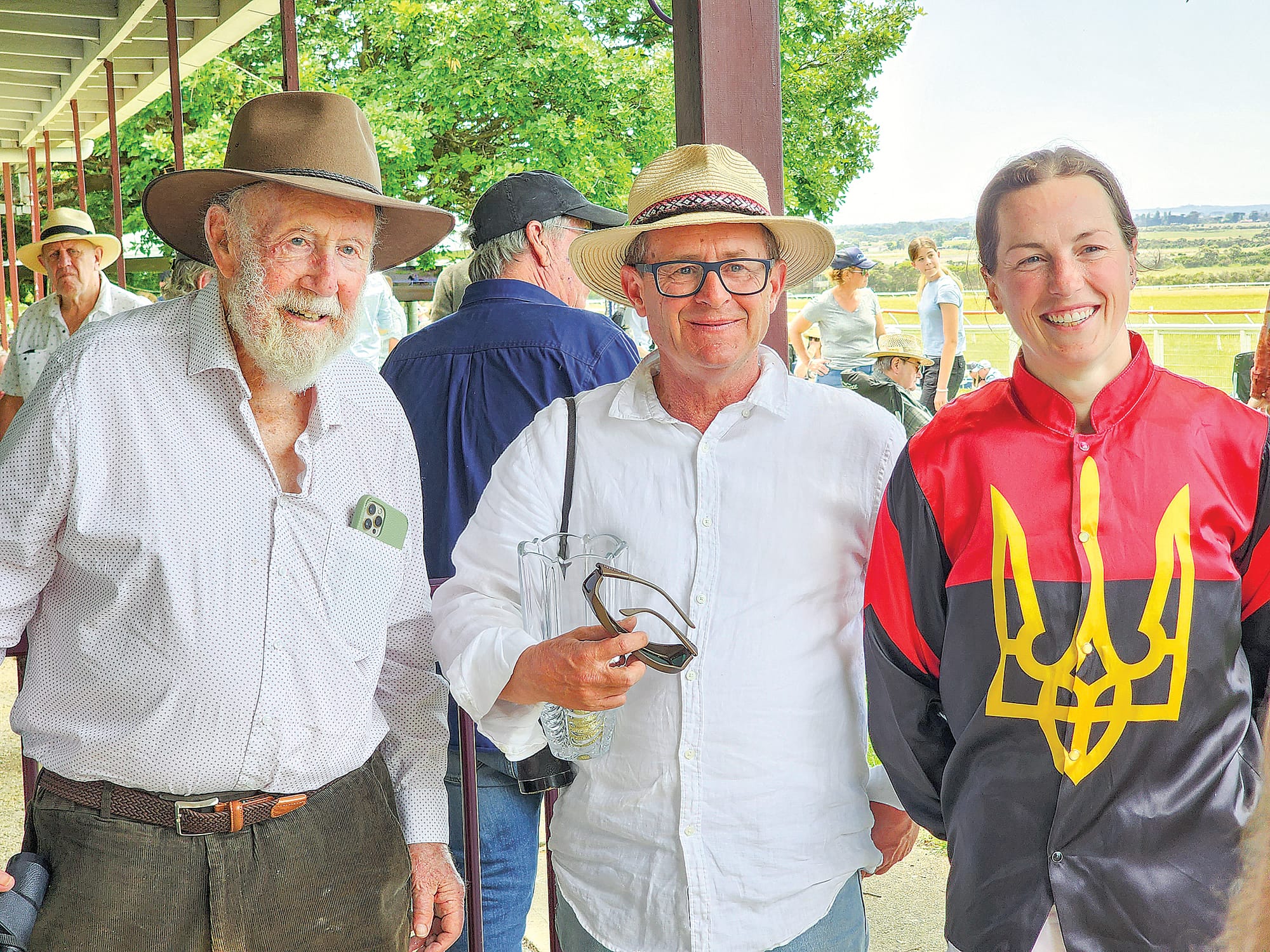 It was all smiles after Melinda McDonald rode Rue Lepic home to victory in the 1008 metre Hayden Joseph ‘About Time’ Trophy Handicap after booting home Relyonbella in race 2, the Macbuilders.com.au Trophy Handicap. C67_5022