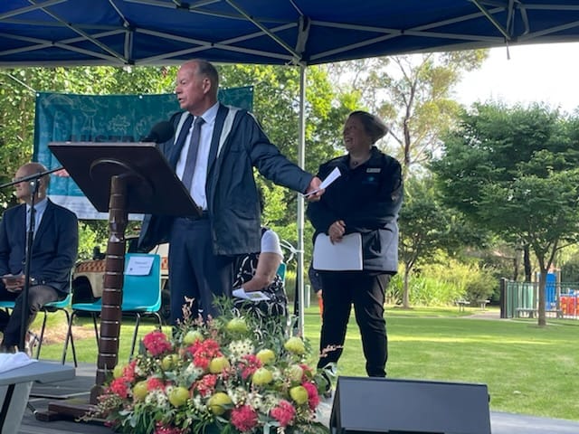 “I get pretty excited about Australia Day and I’m not ashamed of it.” (Russell Broadbent)

Russell also spoke of the indigenous people.