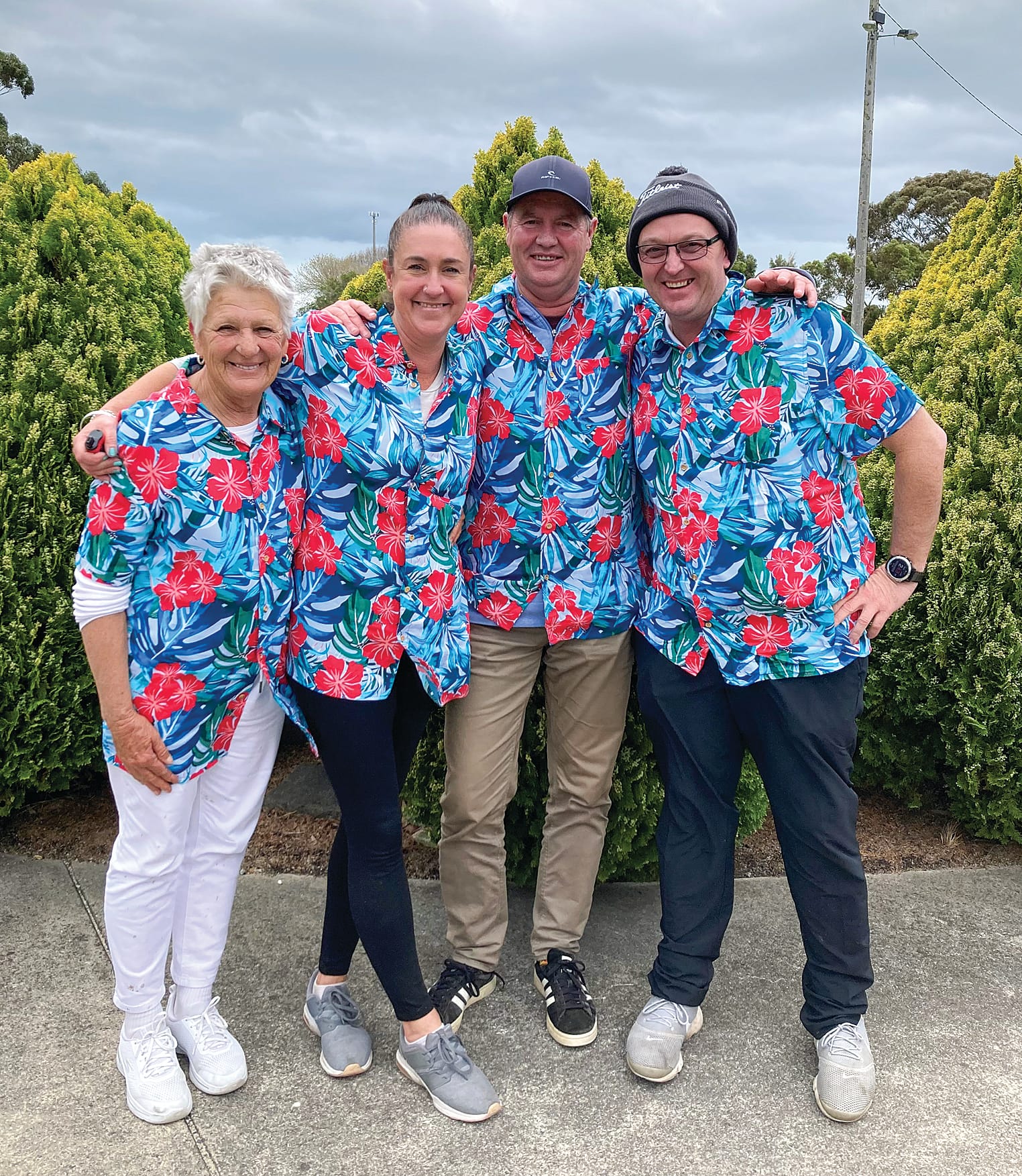 Mixed winners Wendy Cross, Layla Robertson, Steve Brann, and Craig Harvey.
