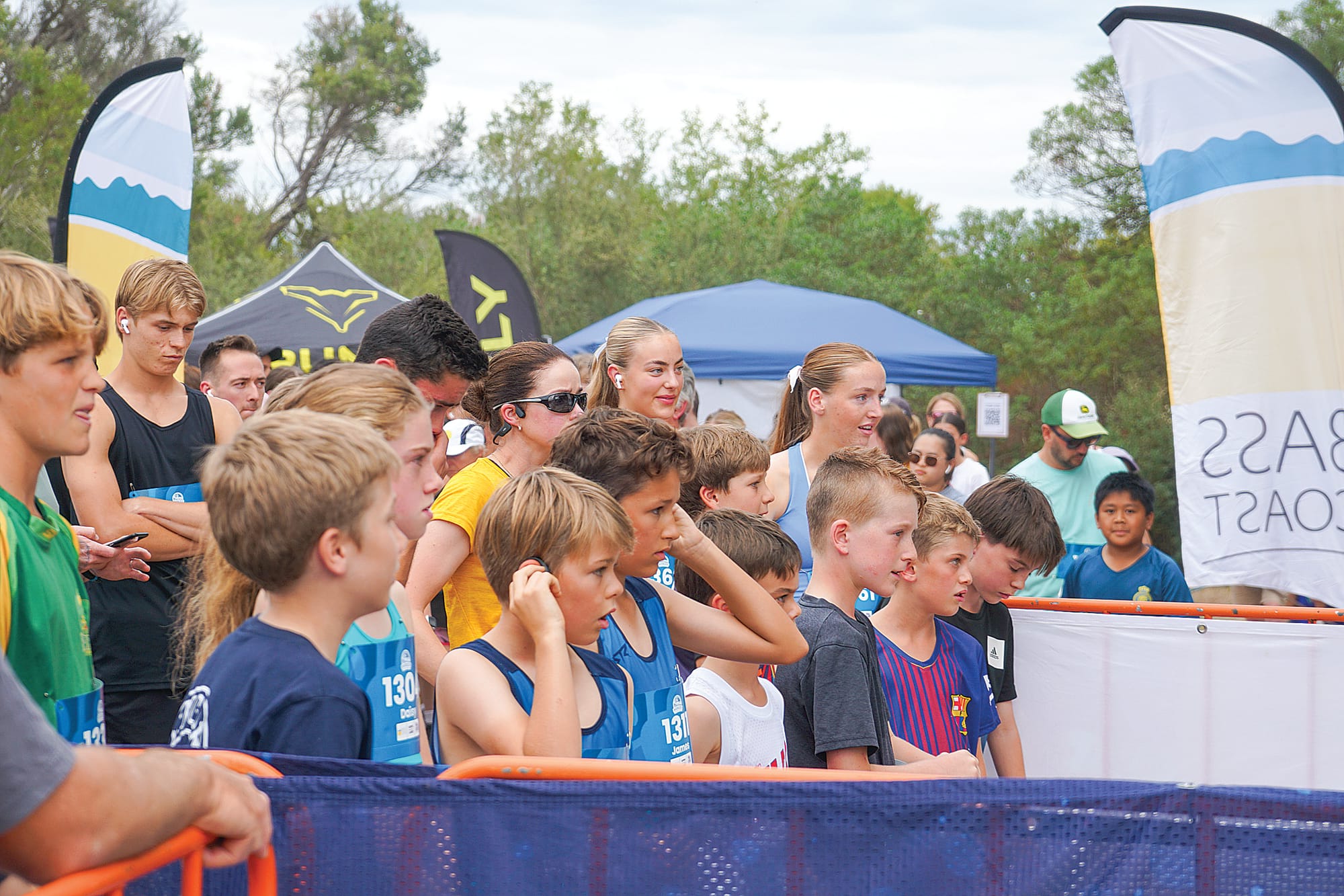 Before the start of the five-kilometre run. Ns29_1125
