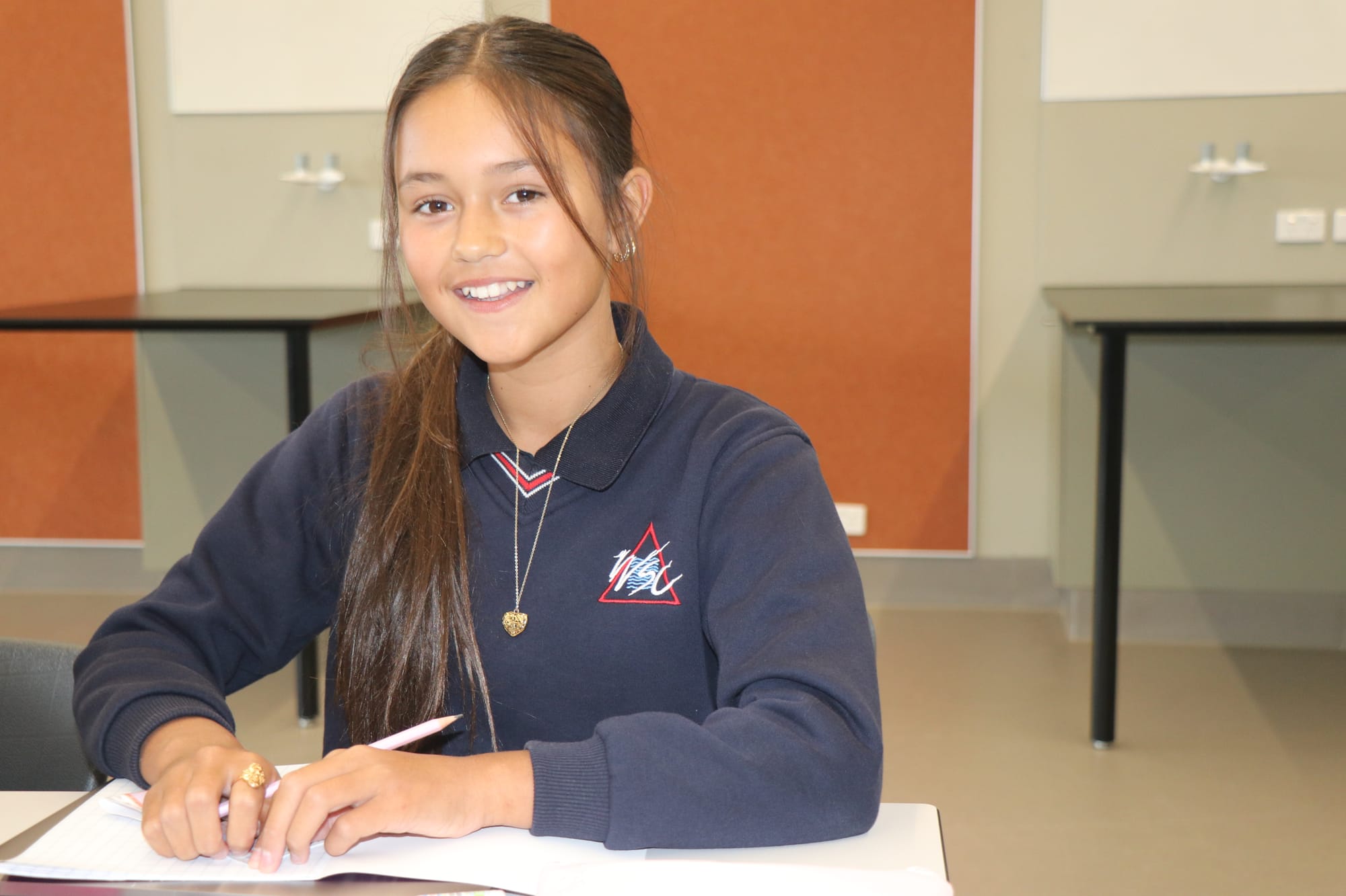 Phoenix Stedman of Bass Coast College San Remo campus is enjoying her time participating in more PE sessions in Year 7. Z02_0623&nbsp;