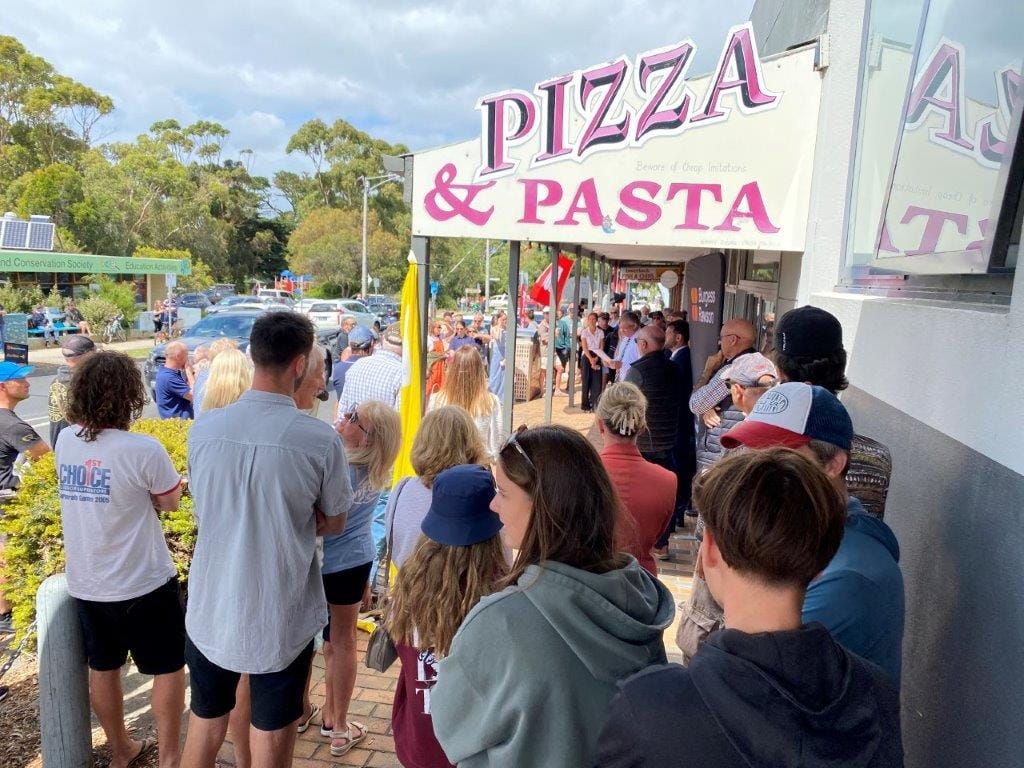 Shops sell faster than pizza at Inverloch
