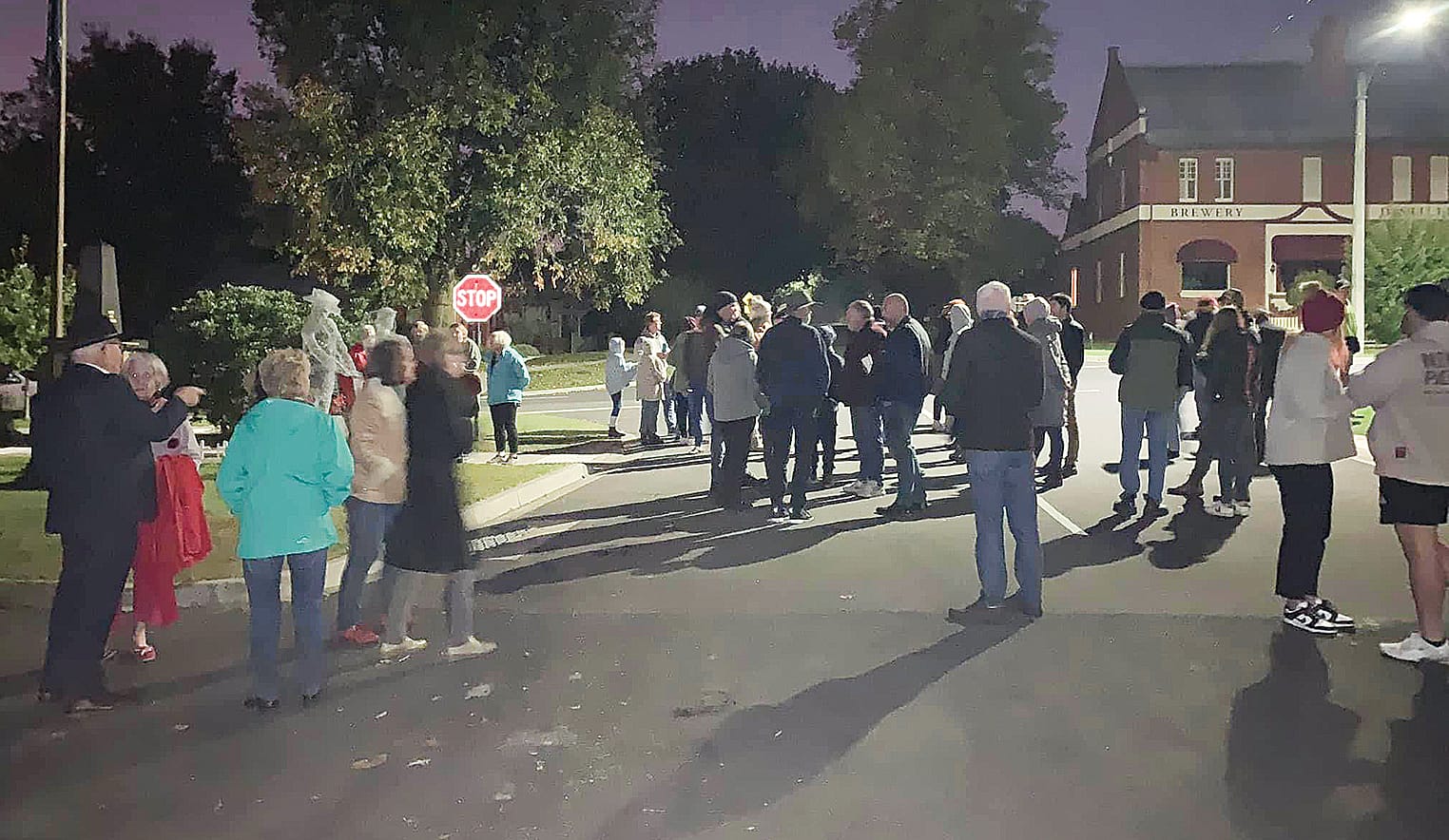 Loch locals gather at dawn.

