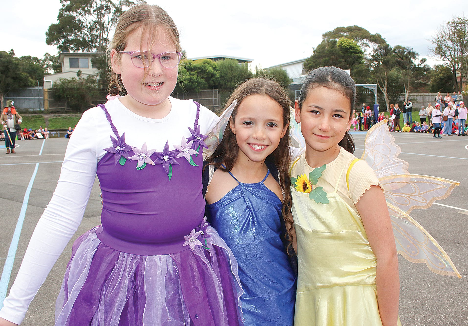 Tiana, Oak and Amalia were pictured at Inverloch Primary School’s Book Week parade. Tk06_3425