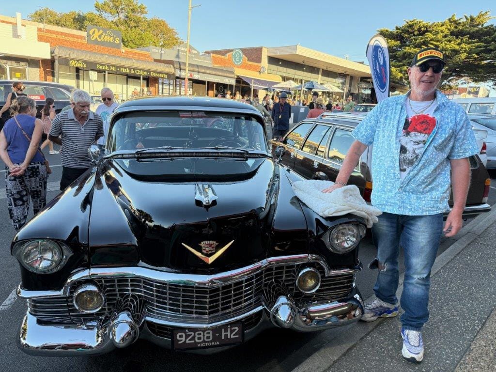 Danny Dela Bosca of Cowes rolled out his stunning Cadillac for Friday's car show.