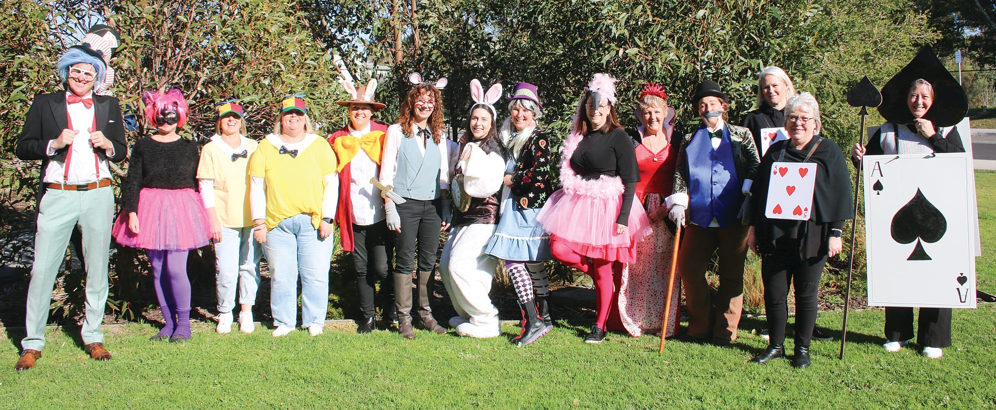 The staff at Bass Coast College got into the spirit of Book Week with their Alice in Wonderland theme.