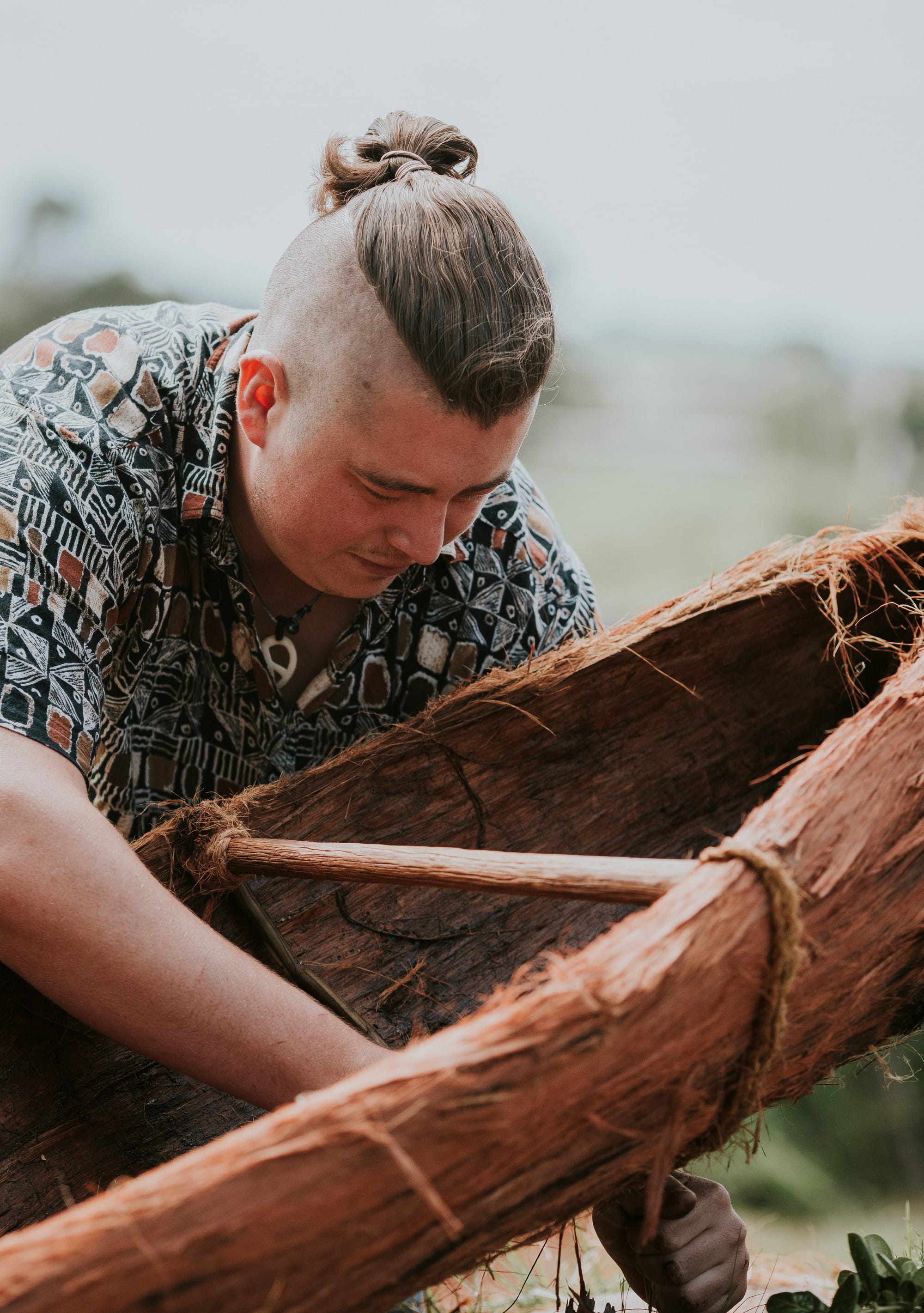 Boonwurrung/Barkindji artist Mitch Mahoney.