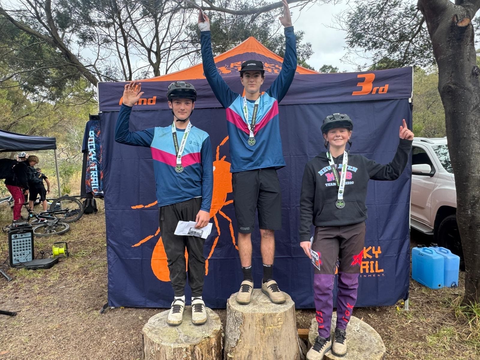Podium finish for Newhaven College MTB at the Rocky Trail Academy Championship