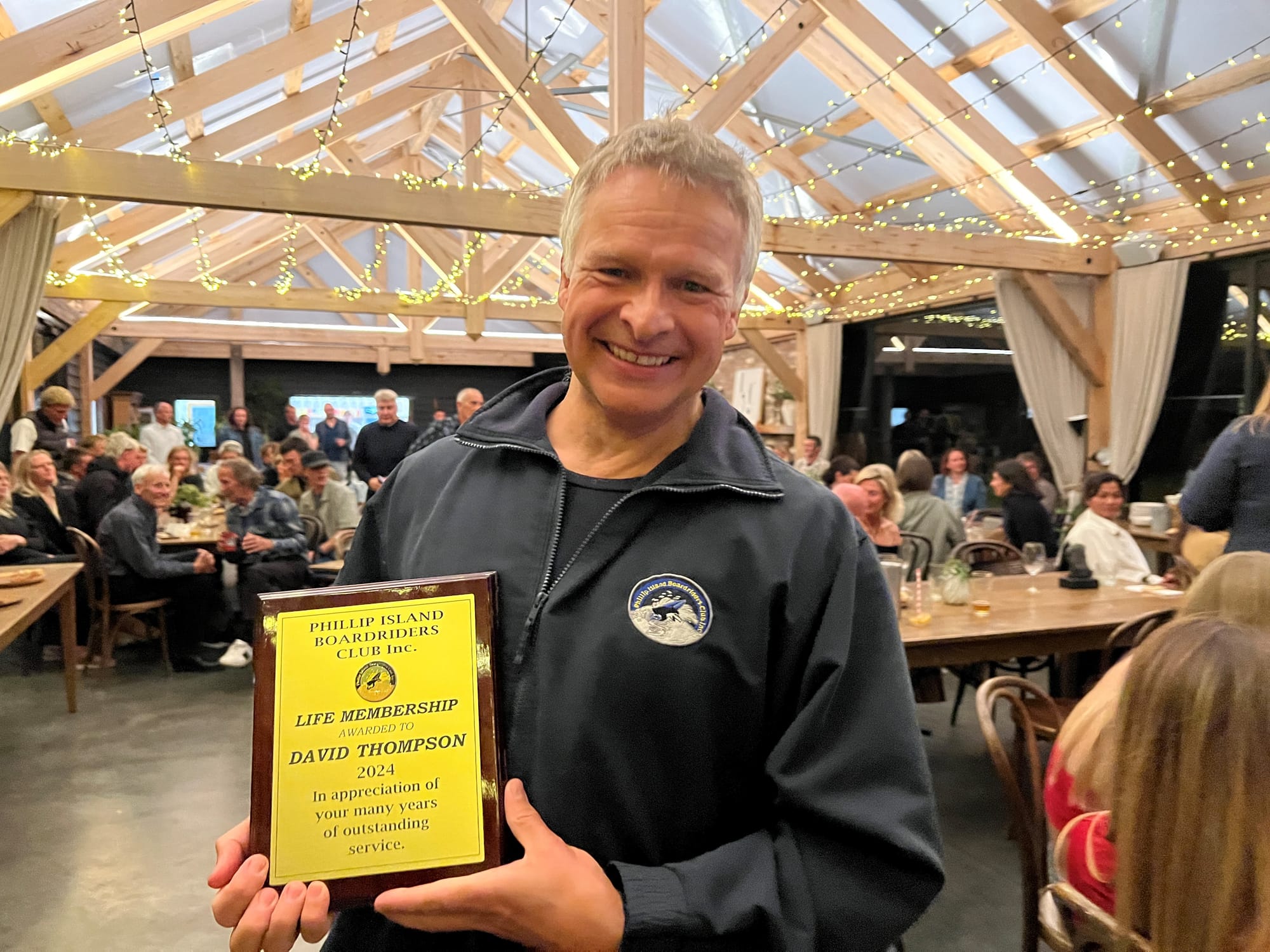 Phillip Island Boardriders Club (PIBC) Life Member - David “Dumpy” Thompson. 