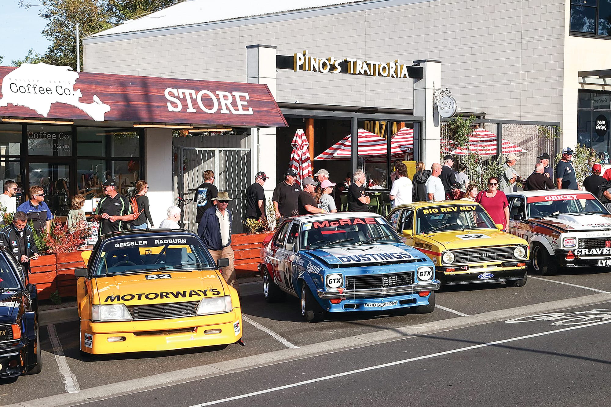 Thompson Ave roars to life