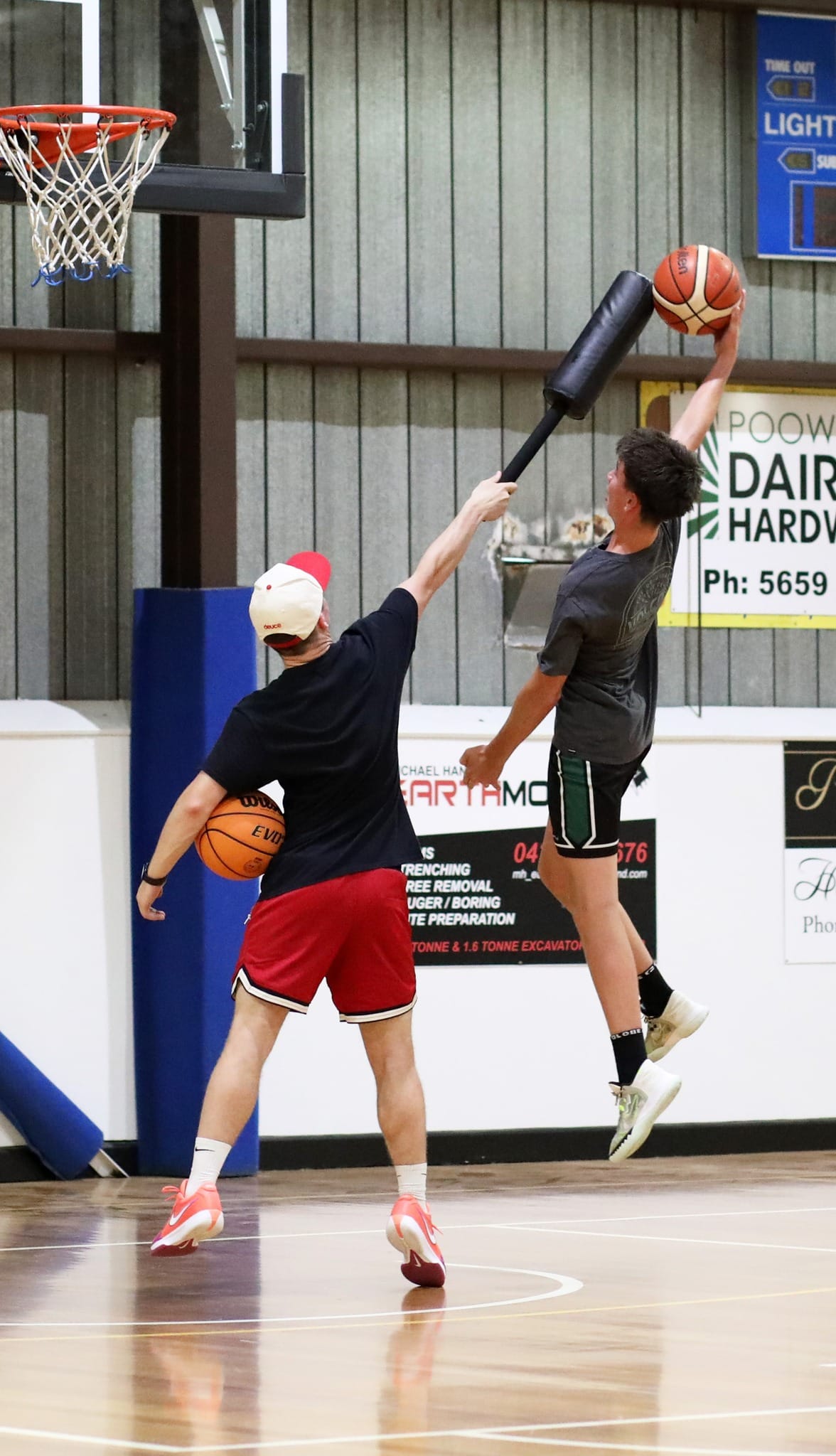 Riley Parkinson and Tyler Williames. Photo: Jeff Tull.