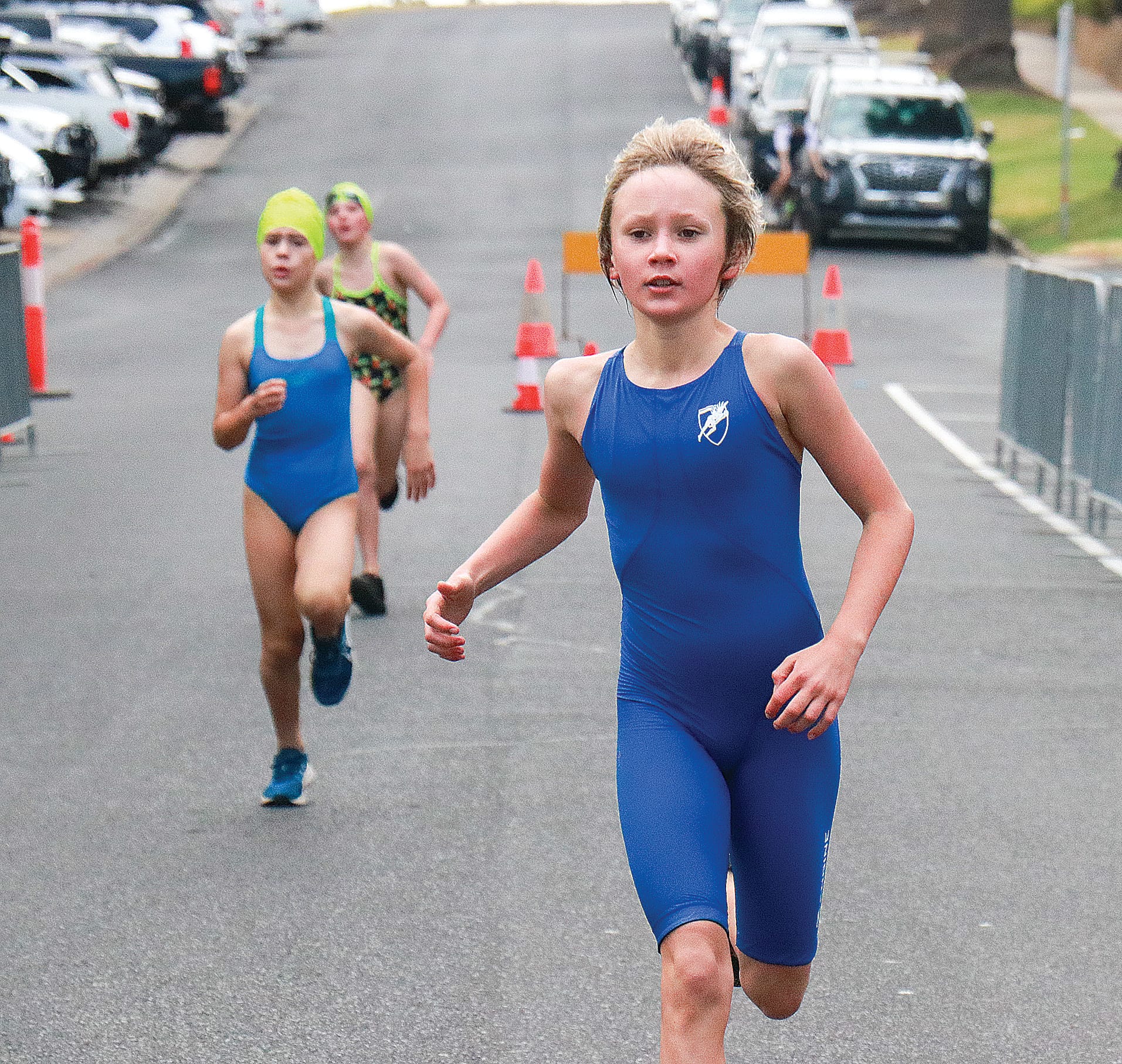 Daisy Giliam-Rodda took out second place in the under 10’s category for the Penguin Dash. Z28_1024