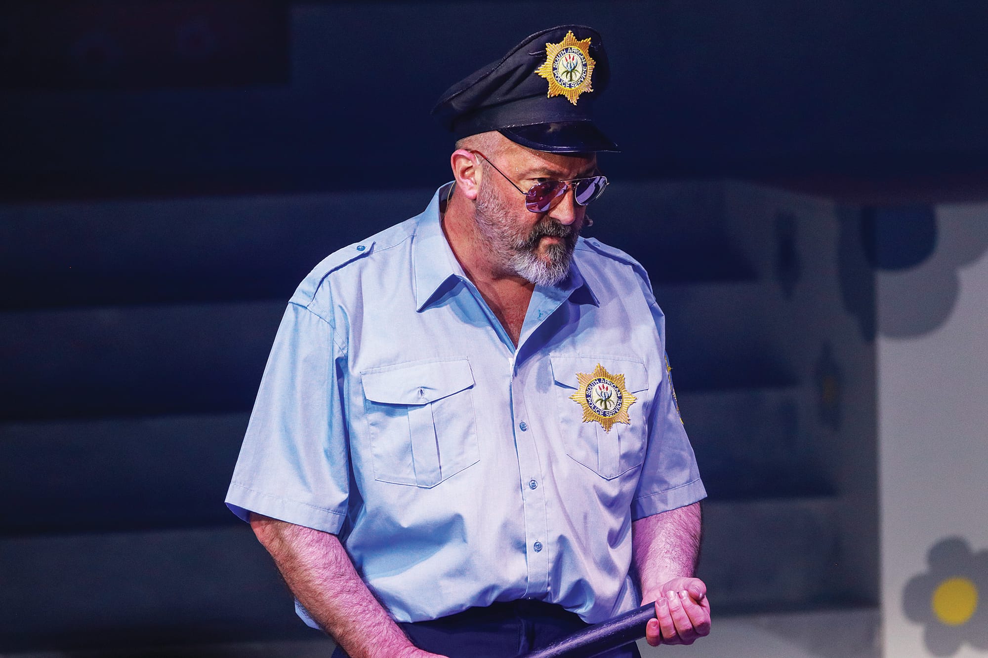 Tim Gesell plays numerous roles in the Dusty production performed by Wonthaggi Theatrical Group, including Al Saxon, Russell Harty and more. Z20_2223 