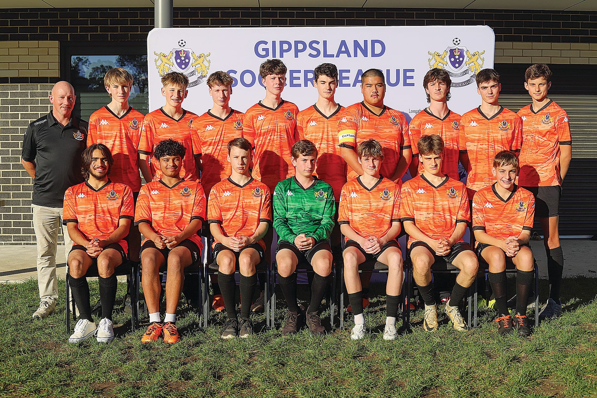 U16 Boys: back row, from left, Daren Dempsey (coach), Aaron Kelly, Quincy Hay, Sam Scott, Thai Townley, Lincoln Newton, Peeraphan Panyo (captain), Fletcher Middleton, Daniel Prentice, Tony Bals; front, DJ Meadows, Myka Sylvio, Stefan Tumino, Josh Taylor, Jonah Foster, Will Langley-Jones and Heath Clifford.