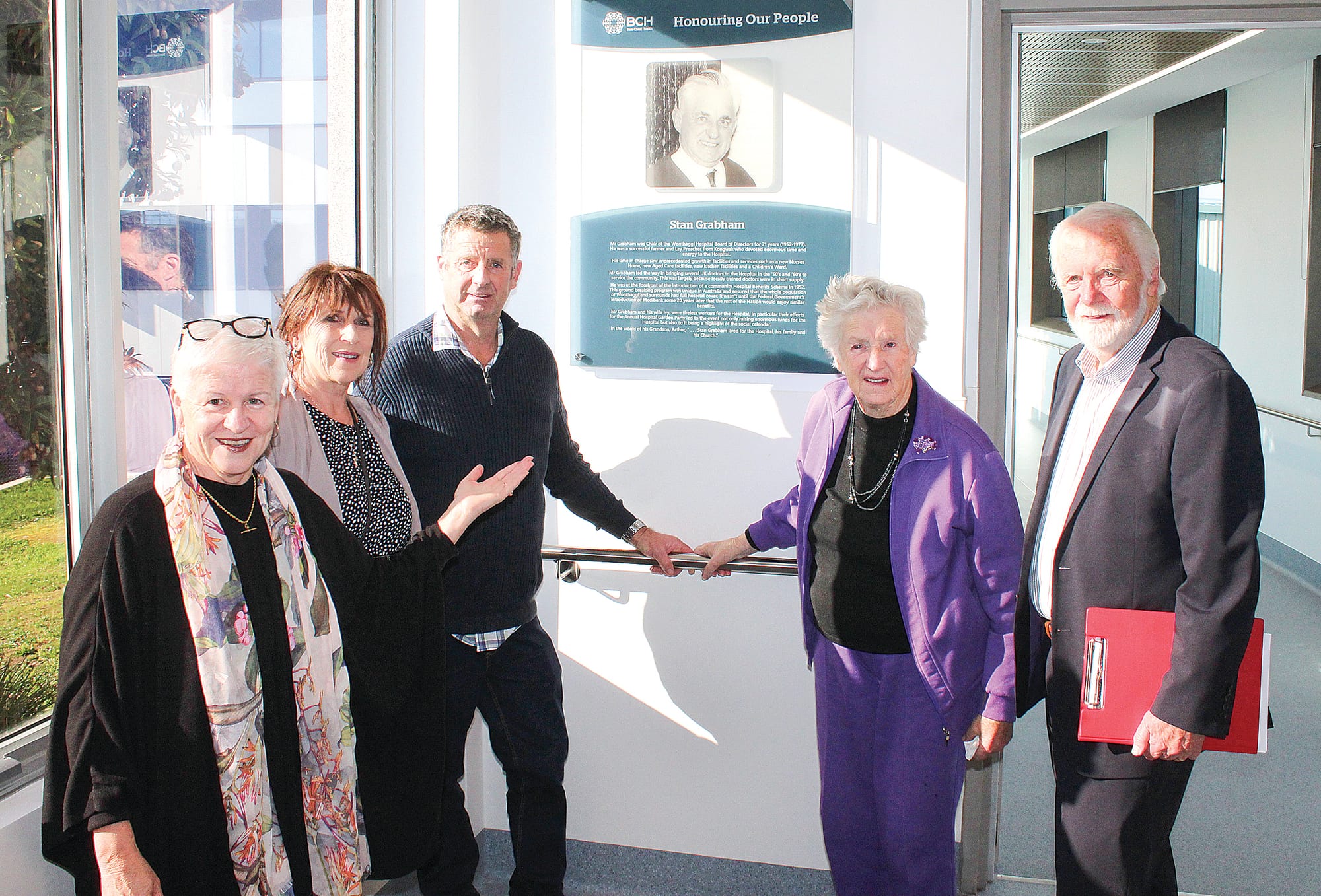 BCH recognises the contribution of former longstanding Board Chair