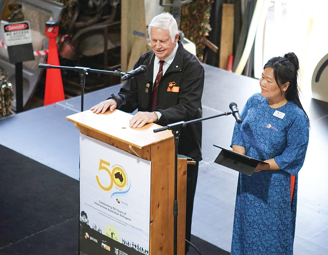 During the Australian Vietnamese Women’s Association commemorative event at the National Vietnam Veterans Museum on March 1.
