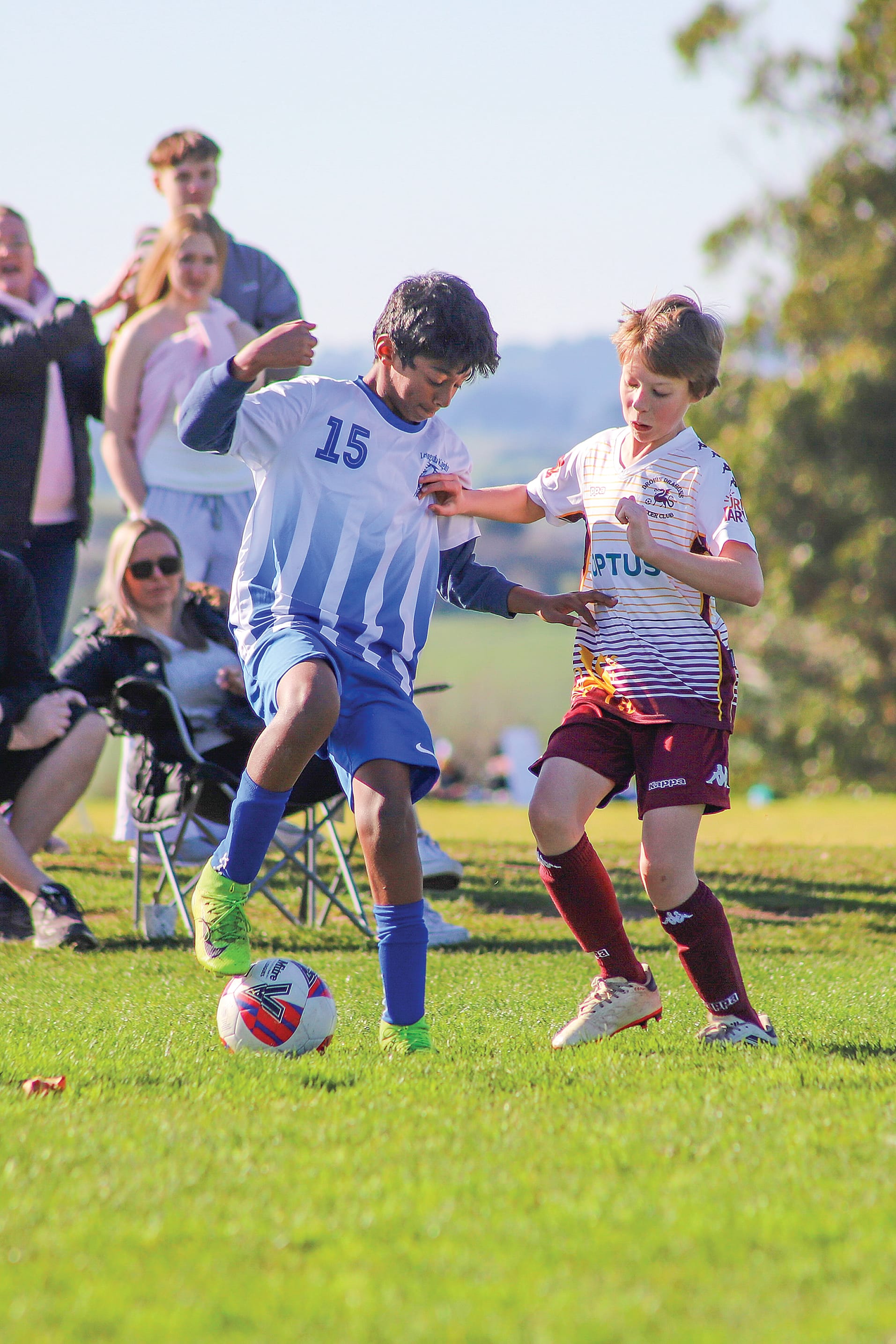 Leongatha’s Ben was a pivotal player in the U12 White team’s defence, often challenging and winning possession from his opponents.
