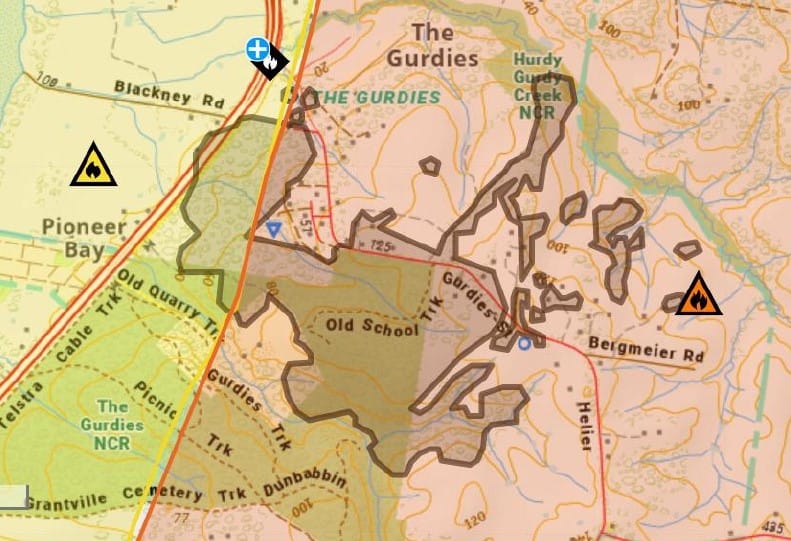 UPDATE Saturday 1.00pm: ‘Watch & Act’ still in place for The Gurdies