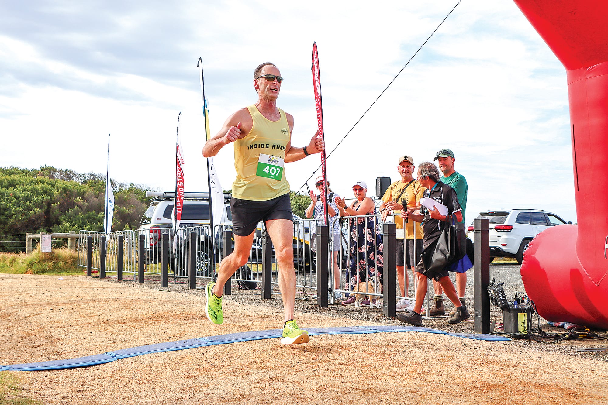Davin Field runs second in the Half Marathon in a time of 01:26:55. A18_0825