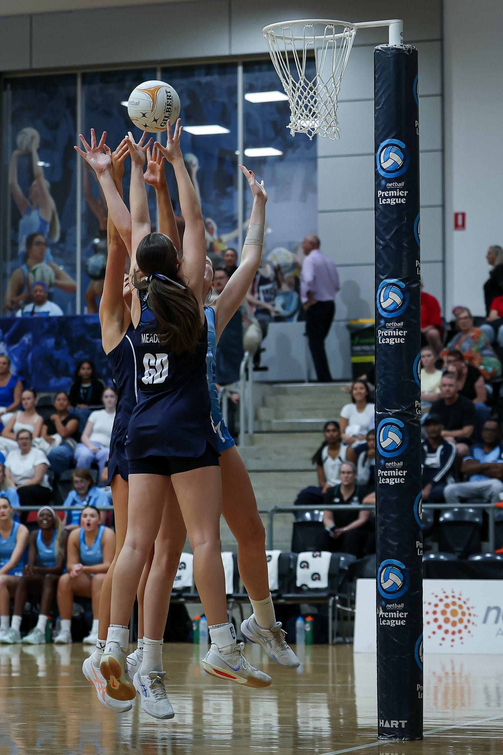 Gemma Meadley is playing defence against New South Wales at Nationals.