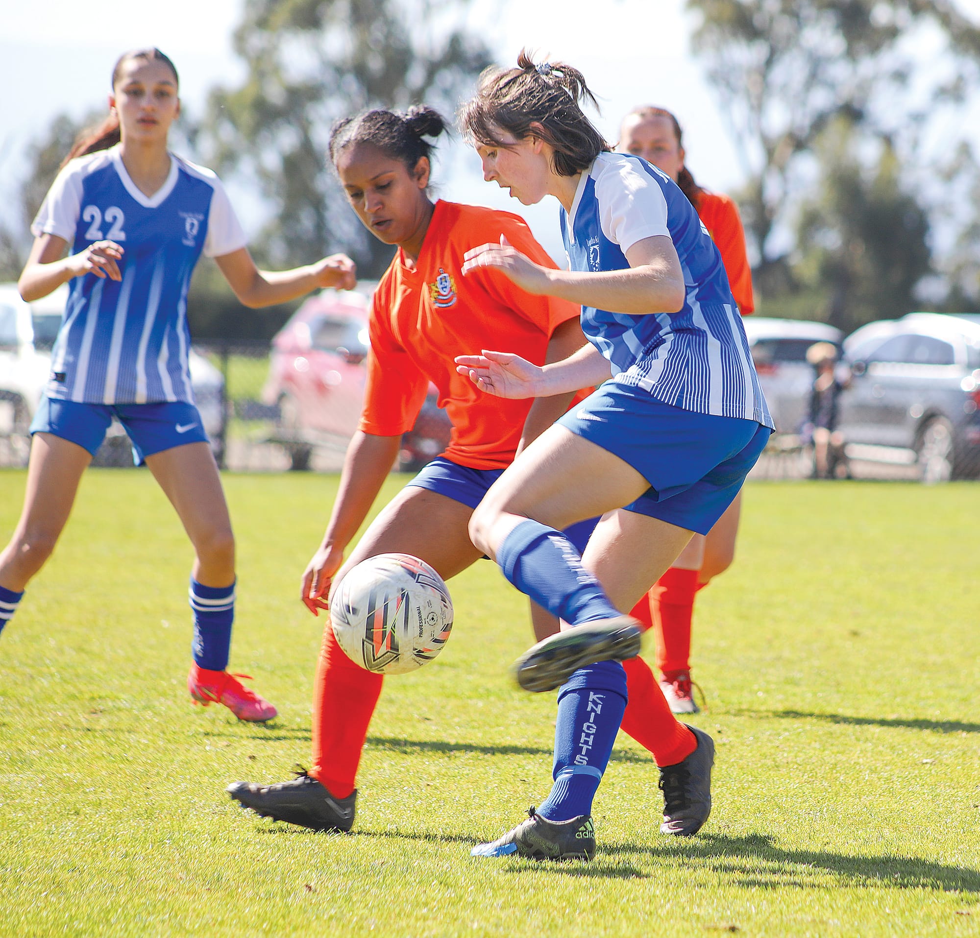 Leongatha Knights midfielder Naomi Eaton was instrumental in the Knights’ victory in the semi-final.