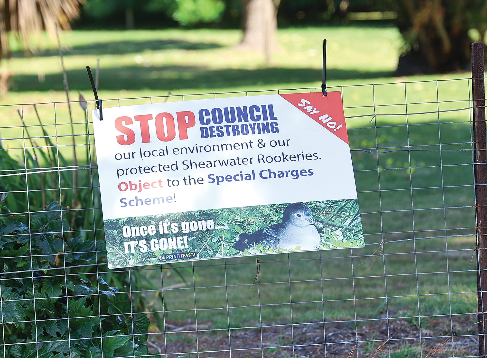 ‘Yes’ campaigners cry foul at Surf Beach posters