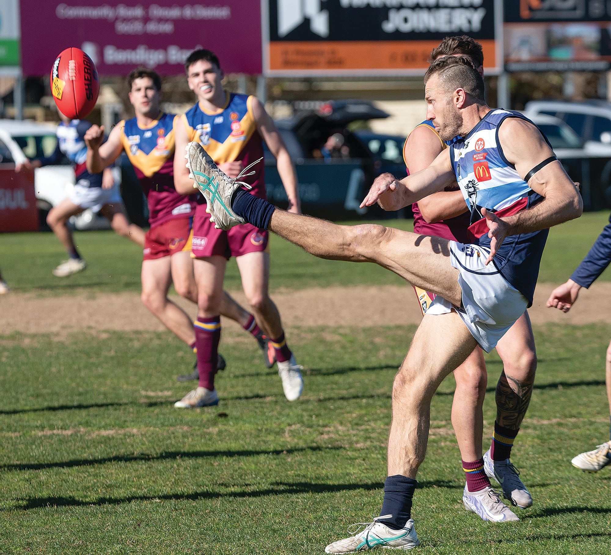 Travis Tuck was dominant in the Panthers’ win over the Dusties, slotting seven majors. Photos: Anna Carson