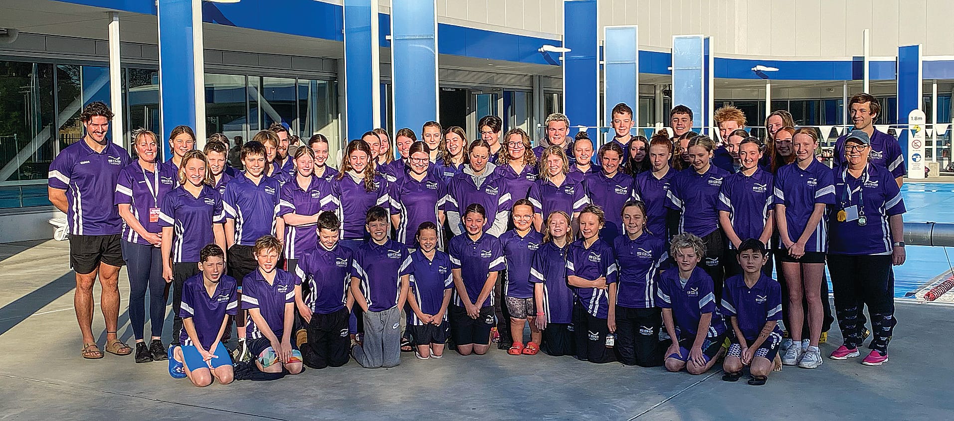 The SGB Swim team at the Championships.
