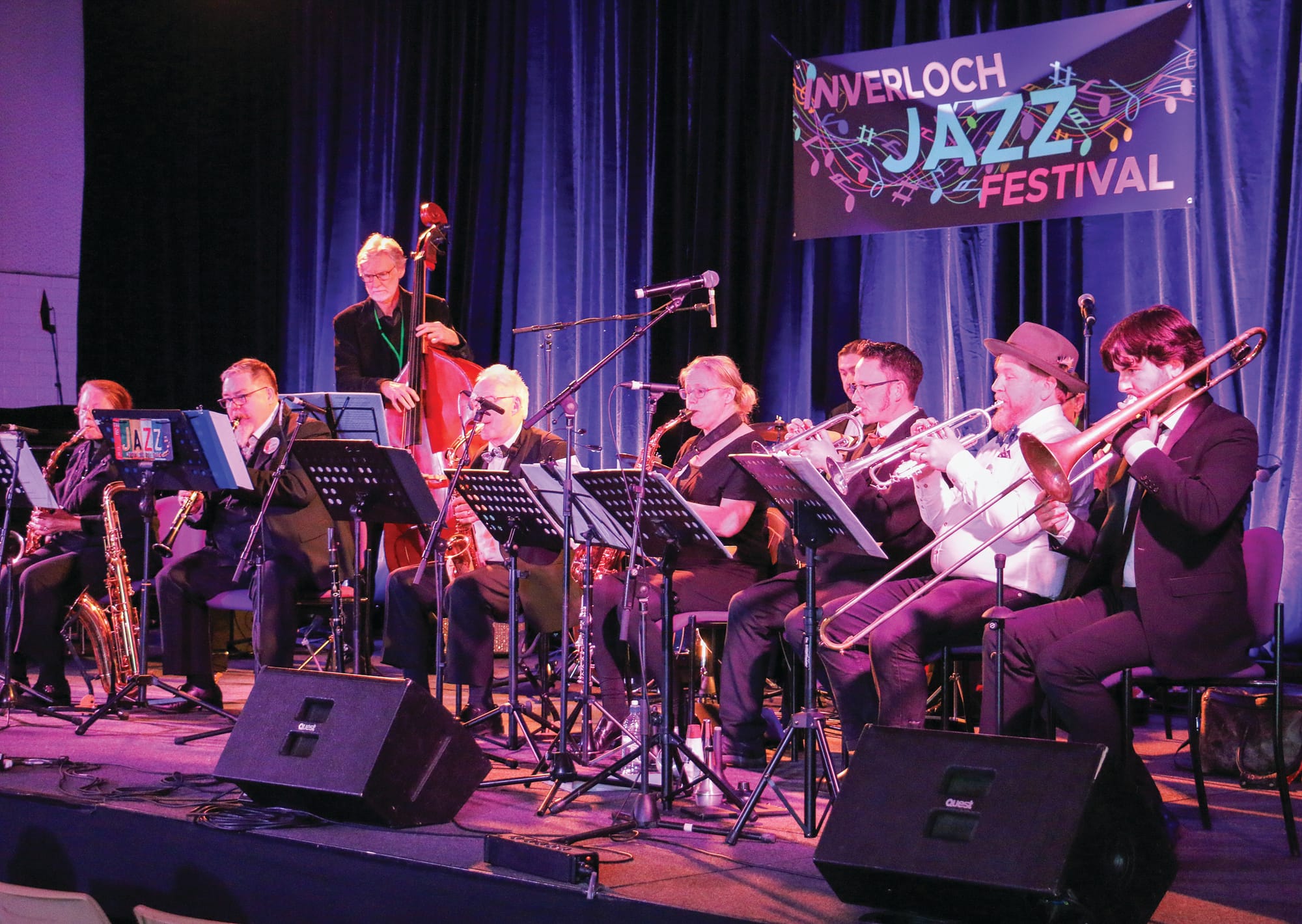 The Dandenong Ranges Hot Jazz Orchestra took to the stage at the Inverloch Hub on Saturday afternoon. 