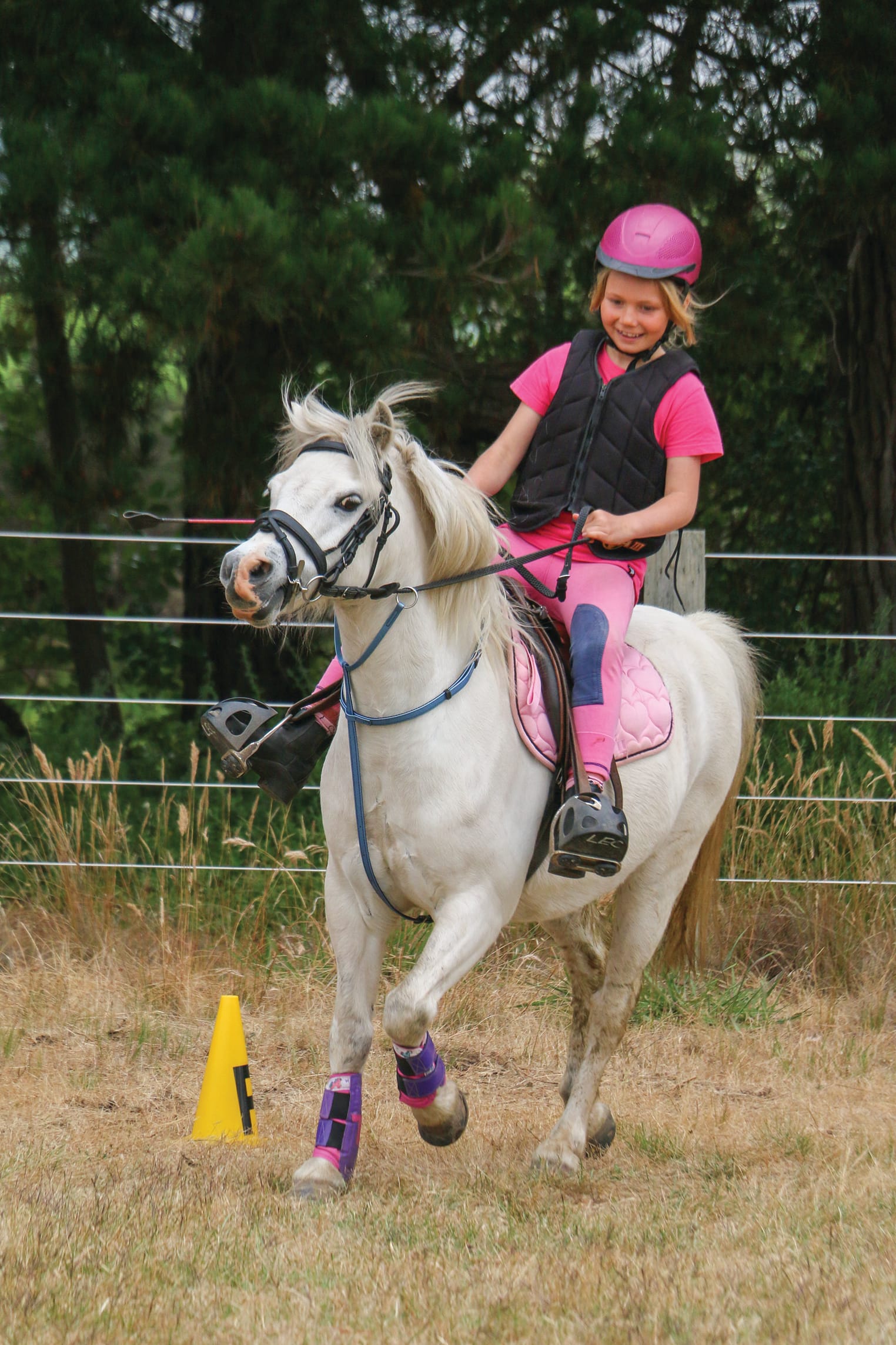 Tully Rain Paurini enjoyed the first rally back at Bass Valley Pony Club.