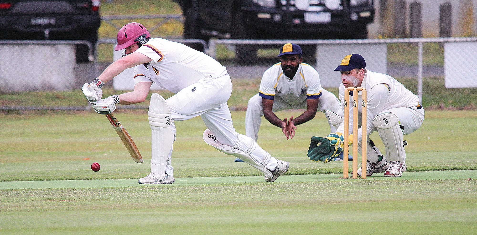 The Diggers and Cougars were able to battle through the conditions and complete the full 75 overs of play on Saturday. B06_0623