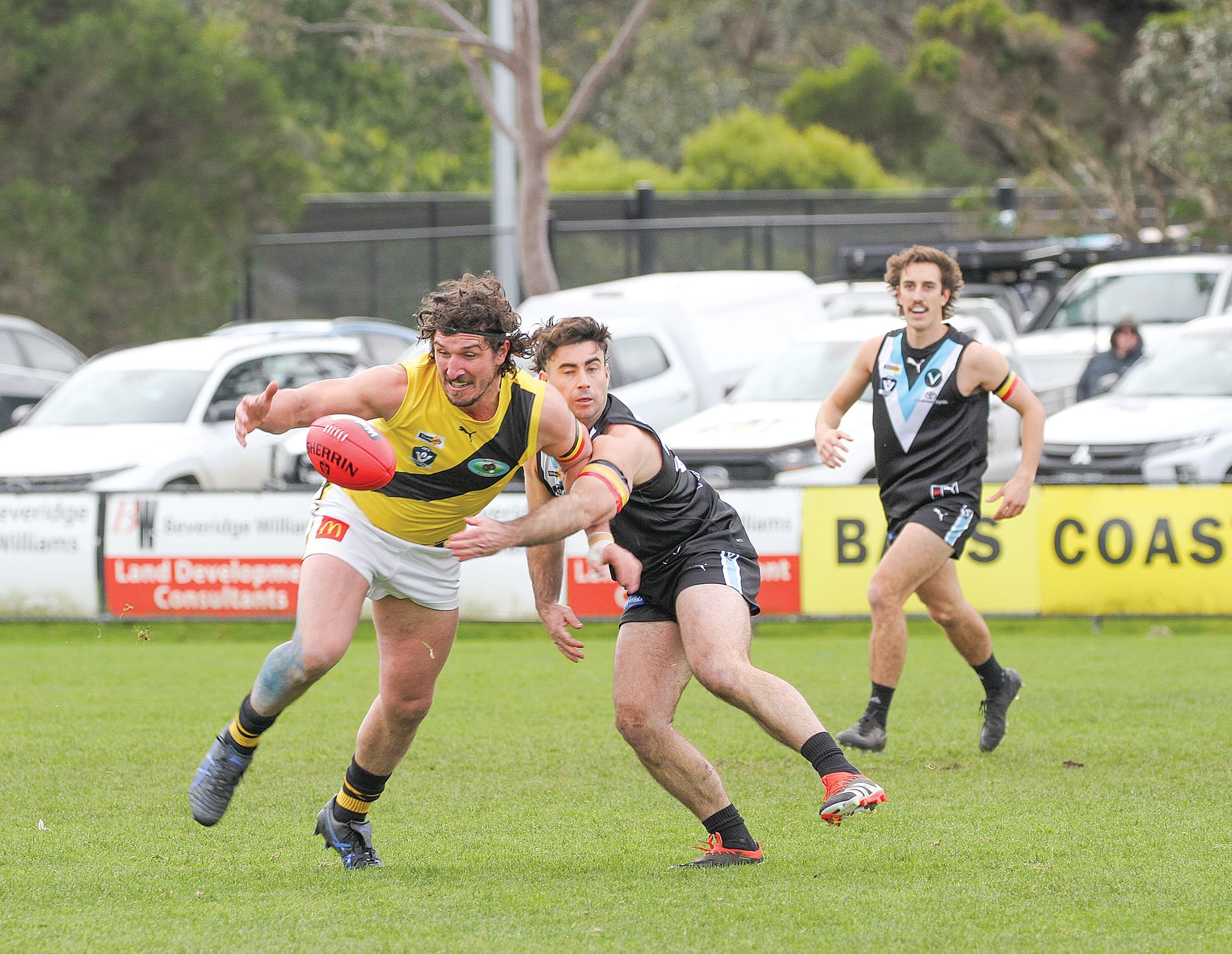 Anthony Rosato fierce in attack for the Tigers, was named one of the best on ground. B38_2925
