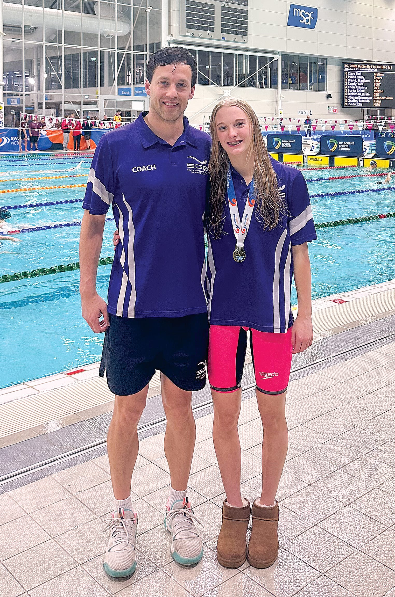 Rahni Matheson took home first in the 100m Breaststroke at the State Championships over the weekend.