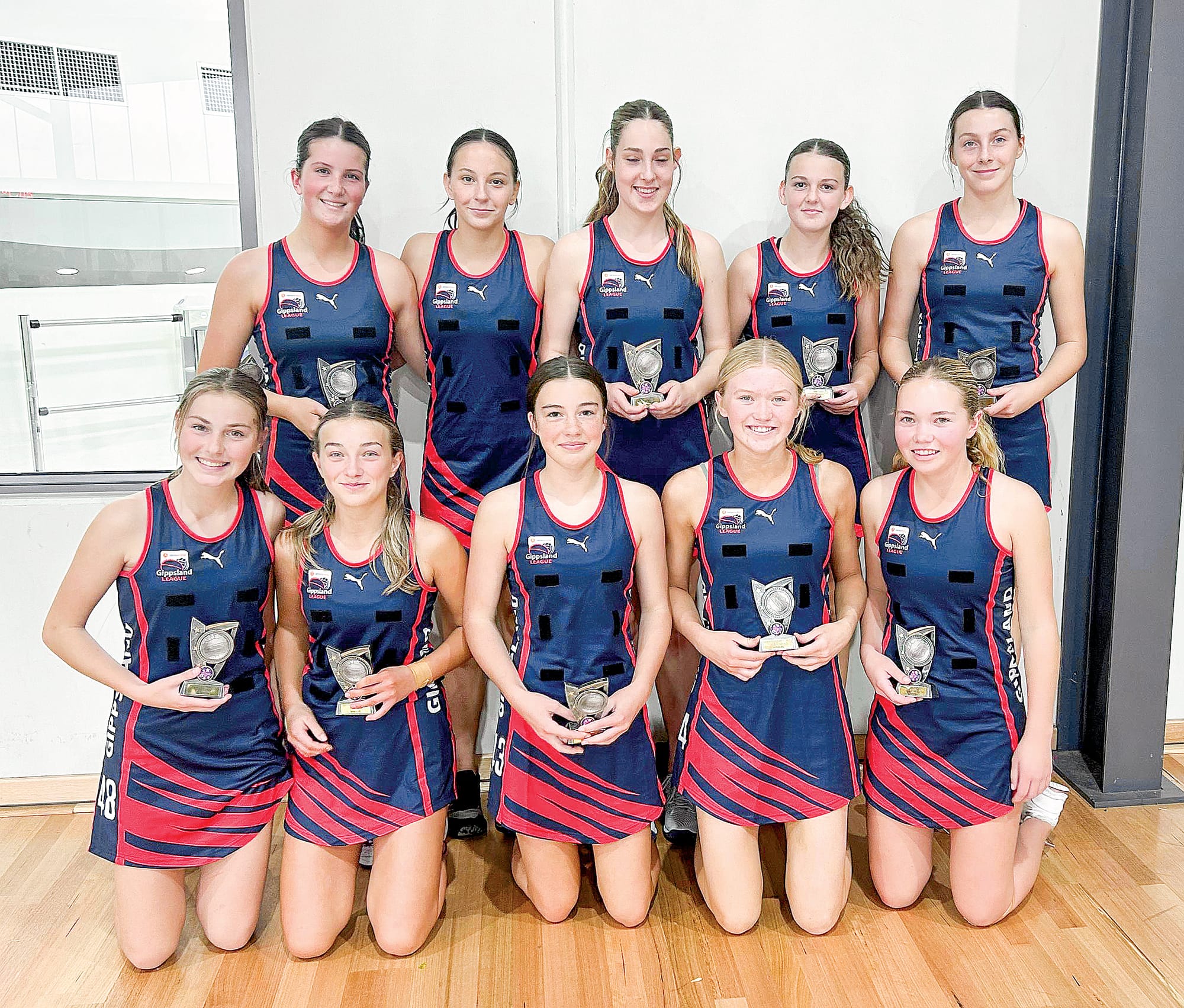 Under 15s Open section premiers Gippsland League beat Mid Gippsland Football Netball League.