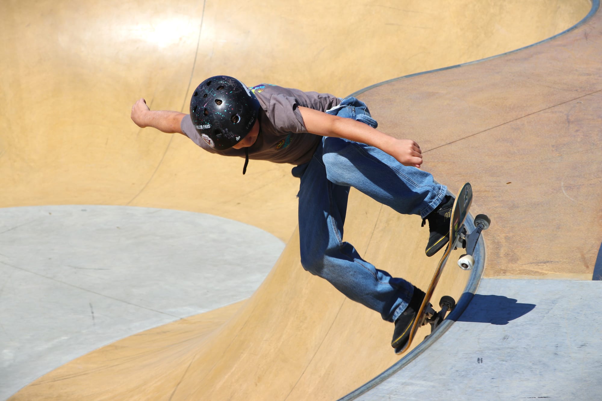 12-year-old Cohen participated in the YMCA skate competition at the Kilcunda skate park. 