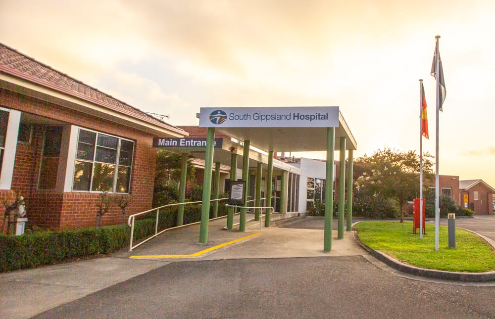 South Gippsland Hospital's visiting hours are limited to 9.30am-7pm with a maximum of two visitors per patient at a time for up to two hours.