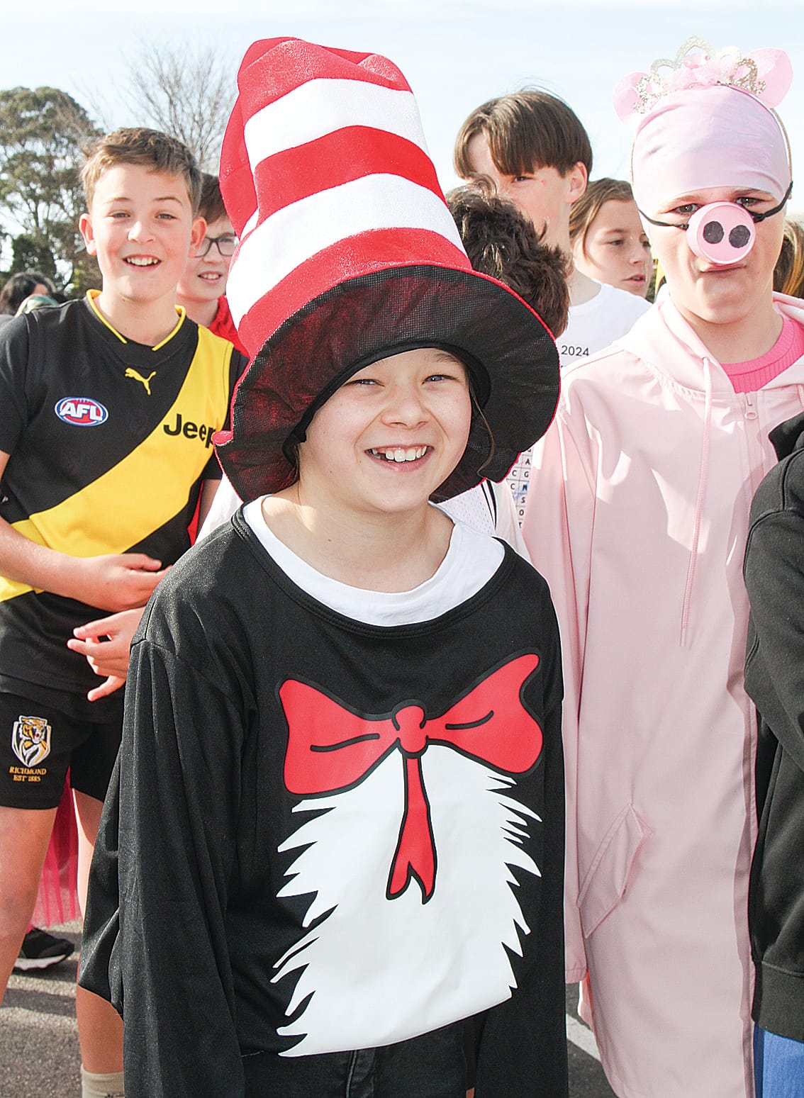 Josie as the Cat in the Hat for Book Week at Inverloch PS.