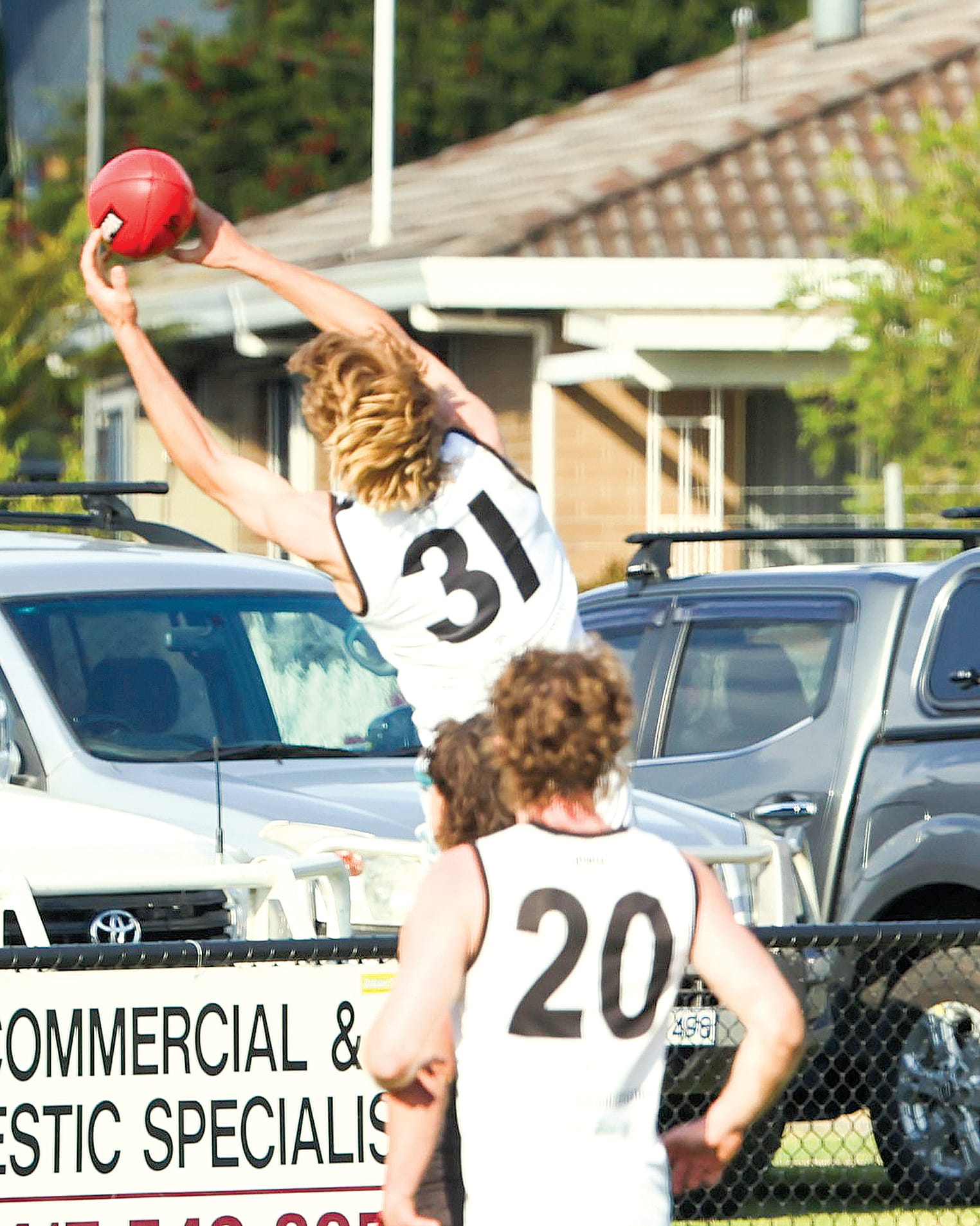 Jack Hutchinson was constantly on the move for Wonthaggi up forward.