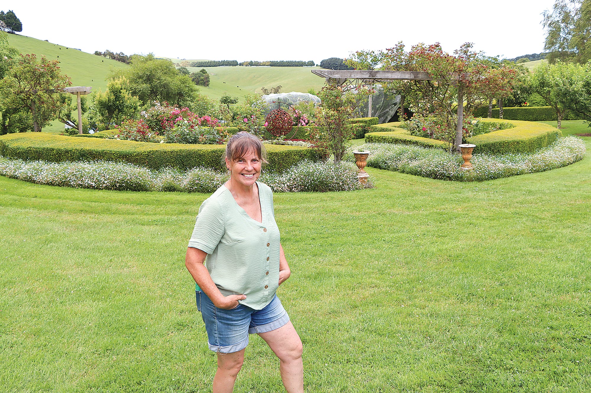 Chrissy Walker in her ‘Swift Heath’ garden. A32_4924