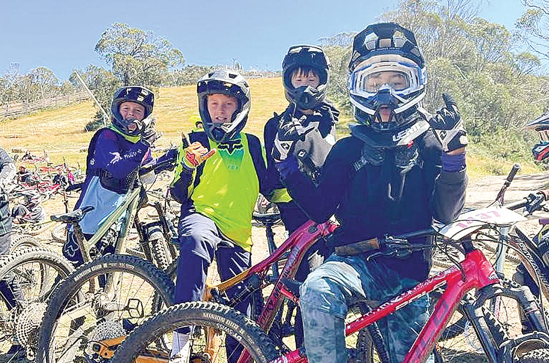 Newhaven College MTB Team Rufus Hollole, Jude Rigby, Miller Micallef, and Hugo Wright. 
