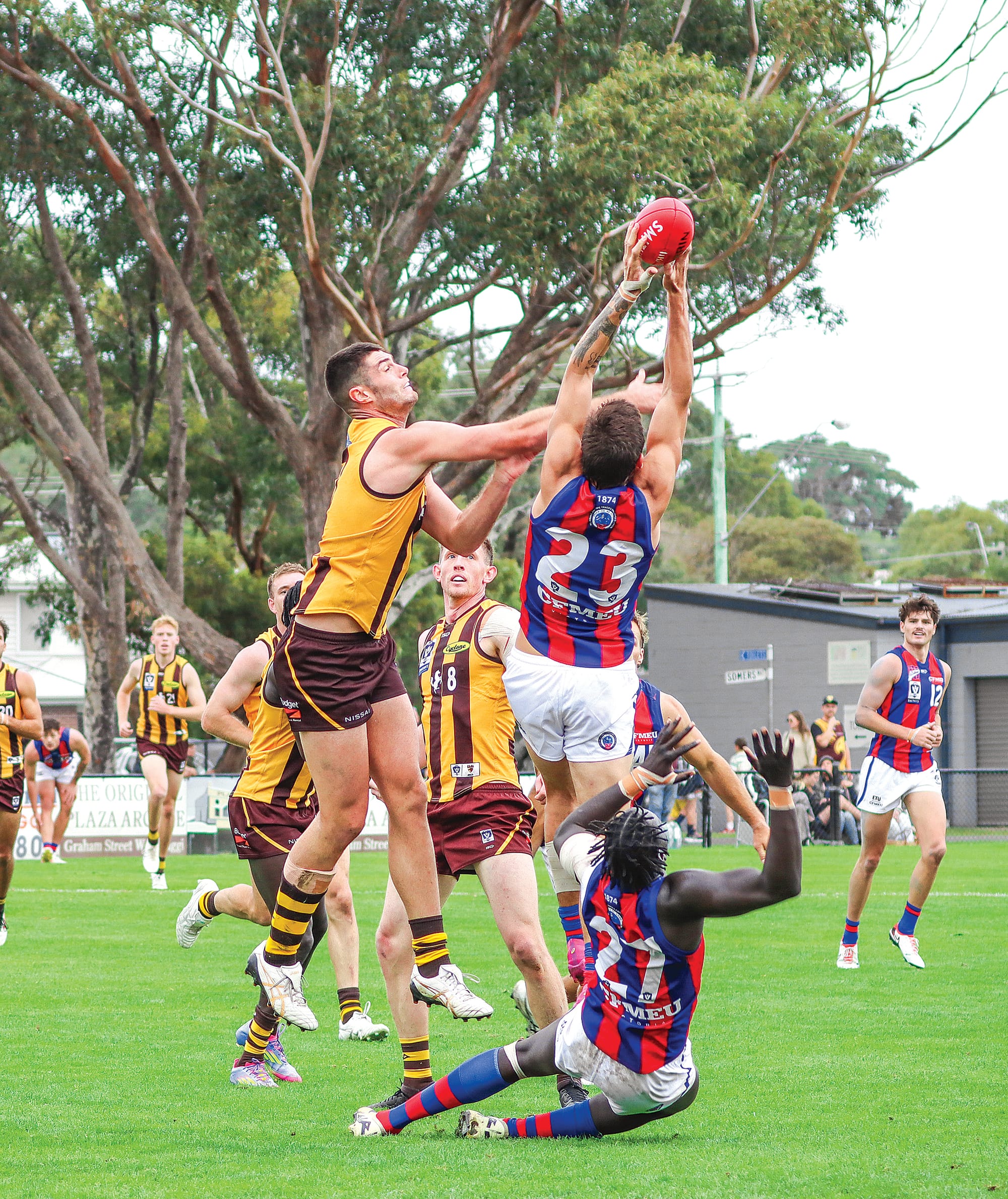 Jimmy Miller provided a forward target for Port Melbourne. A52_1725