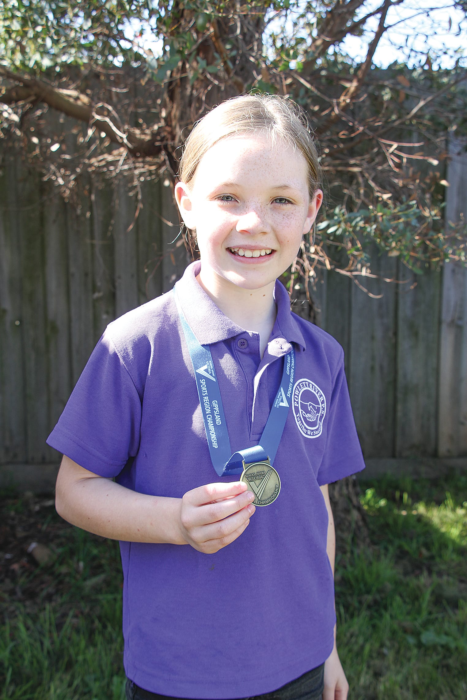 Regional gold medallist Vera has her sights set high. B51_4424