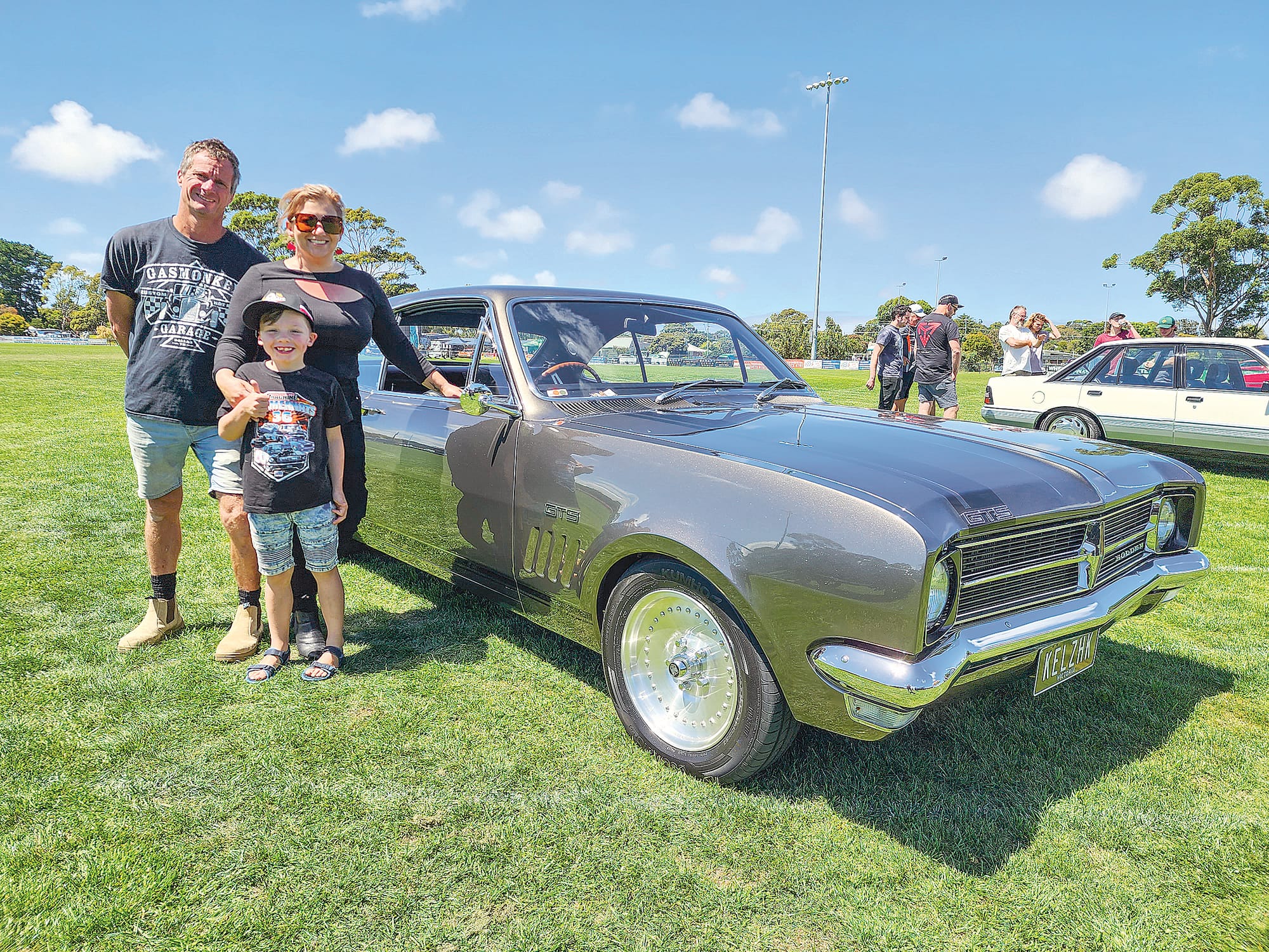 Best Engine Bay went to the 1968 Holden HK Monaro owned by David and Kely Neely of Cowes thanks to the 454 big block engine.