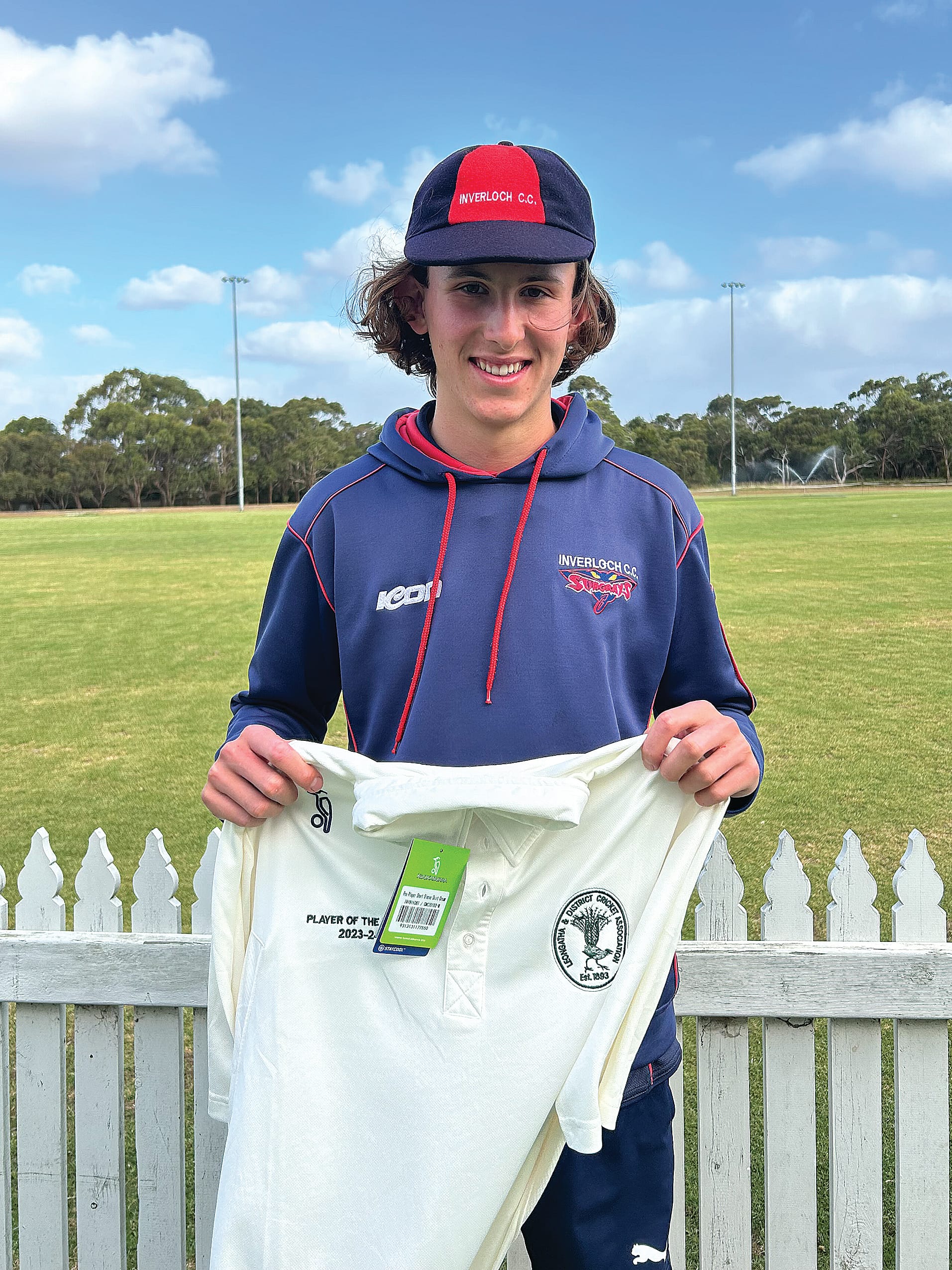 U17 player awarded Man of the Match: Riley Harris Inverloch 86. 