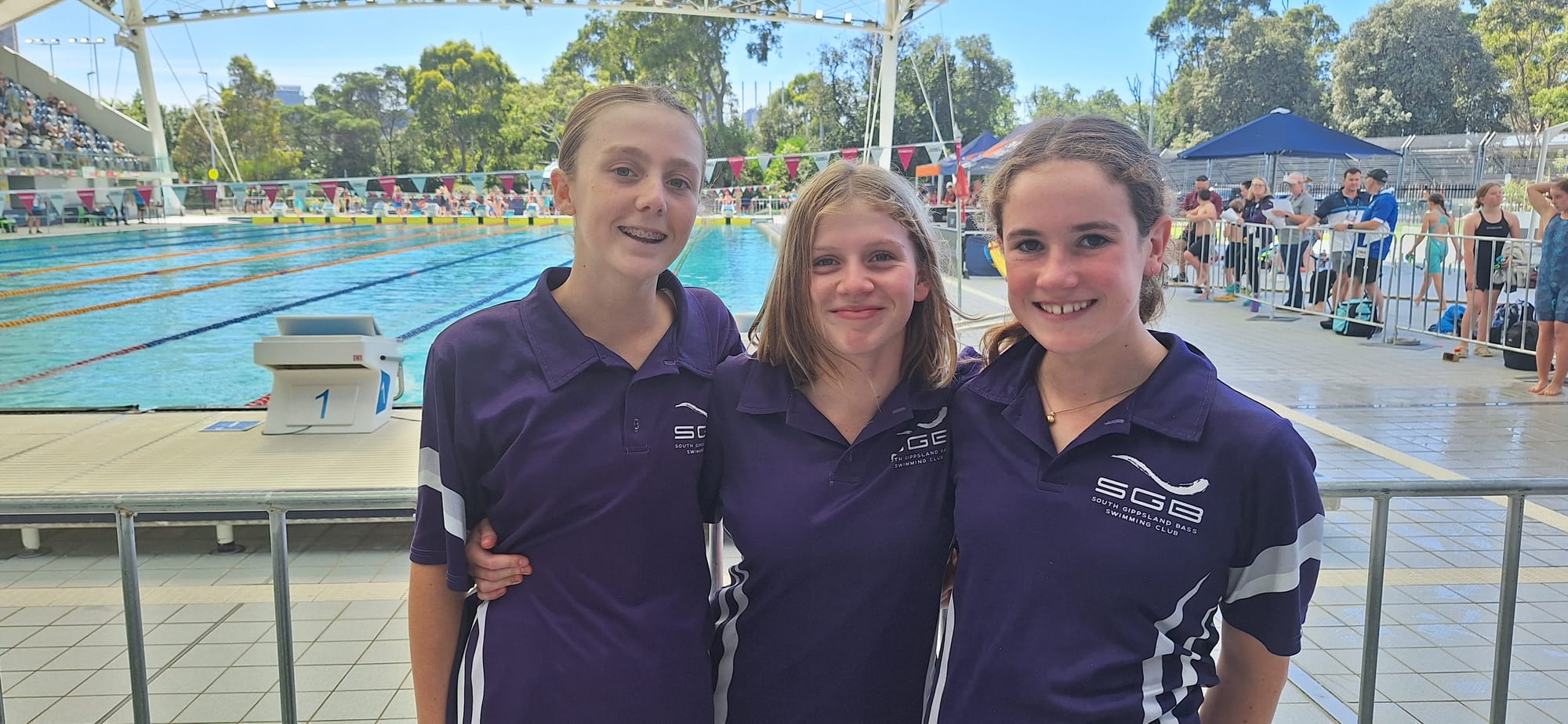 Emma, Jedda, and Emily return for their fifth All Juniors Championship. 