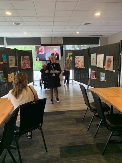 Nicole McFarlane opening morning Tea