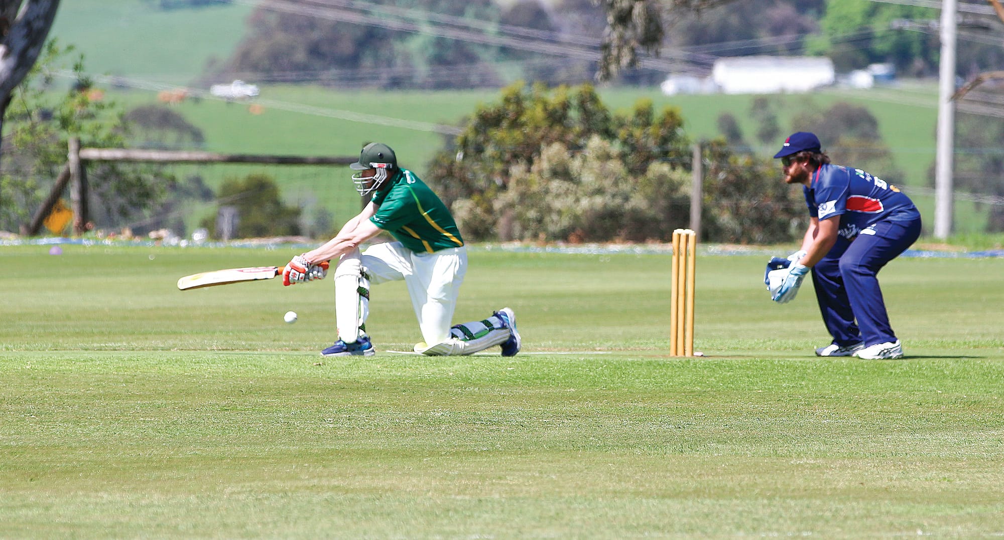 Colin Bruce gave a strong performance for Leongatha Town. Tk51_4224