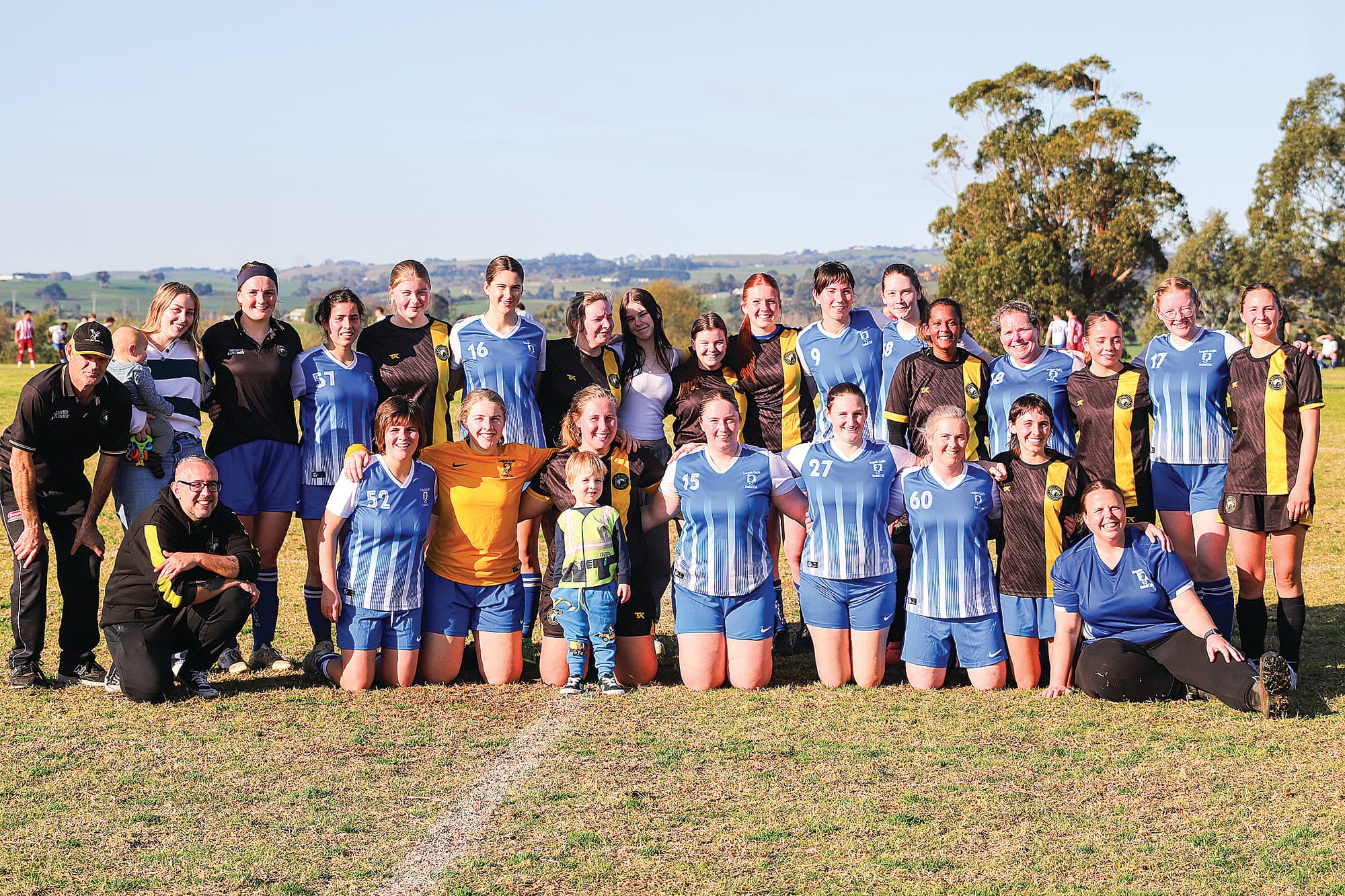 Leongatha Knights and Lang Lang Senior Women’s teams played a spirited and fun friendly. 